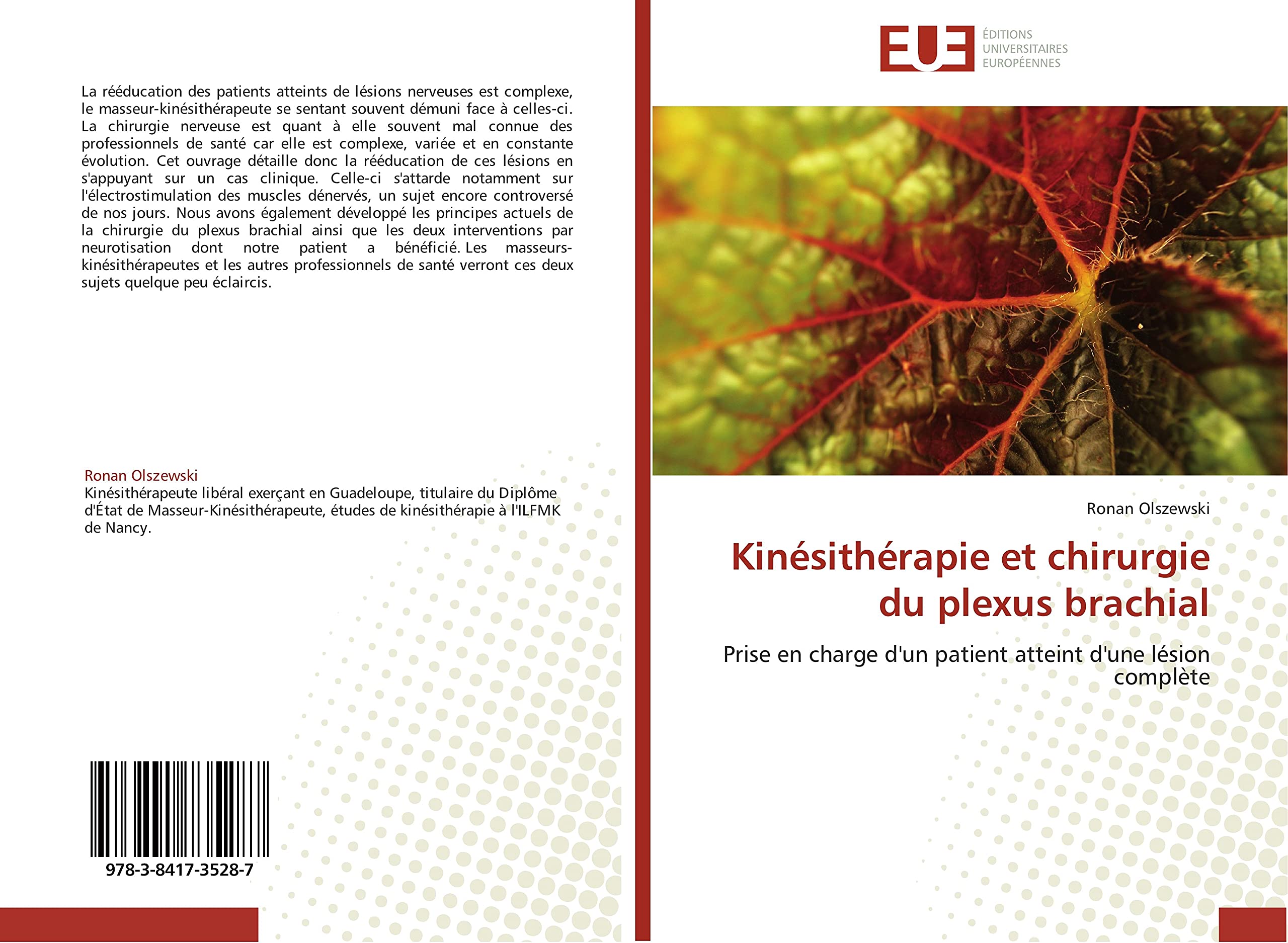 Kinésithérapie et chirurgie du plexus brachial: Prise en charge d'un patient atteint d'une lésion complète book
