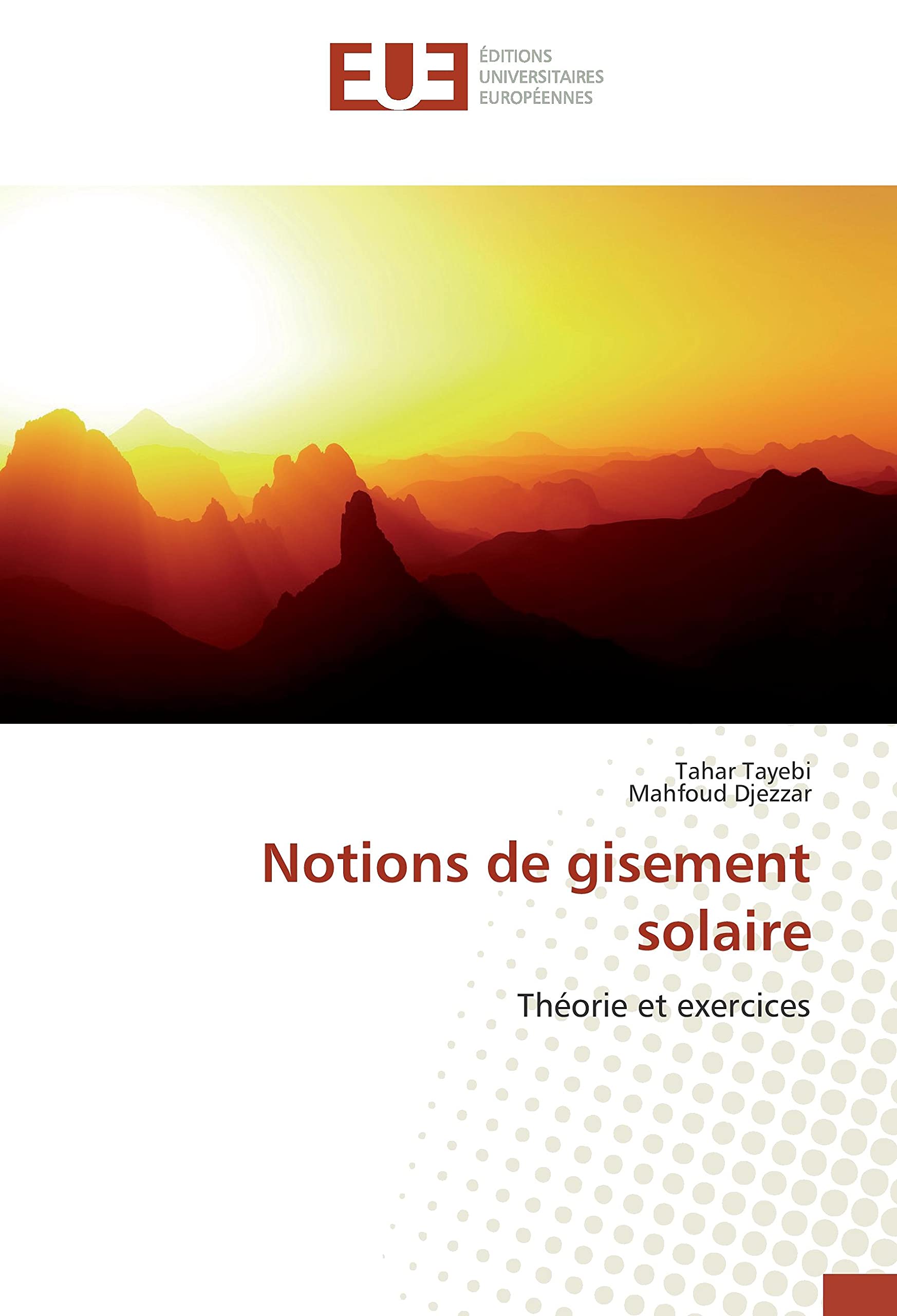 Notions de gisement solaire: Théorie et exercices book