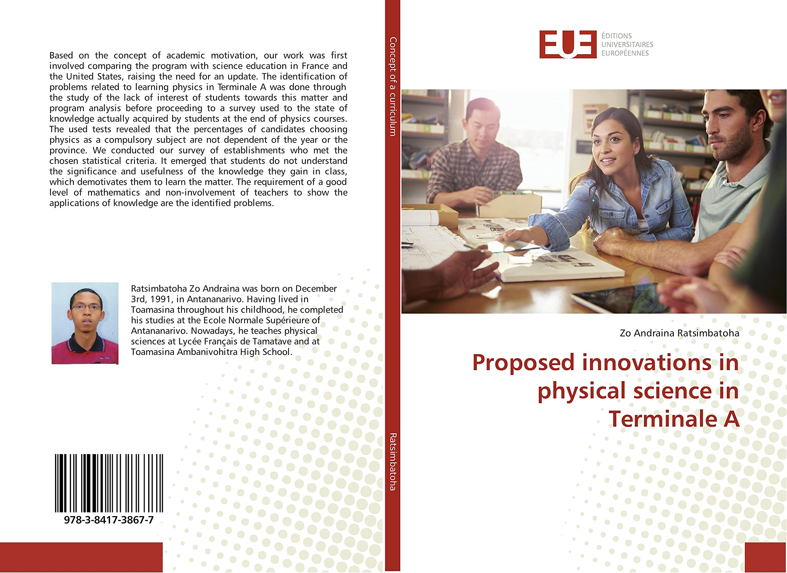 Proposed innovations in physical science in Terminale A book