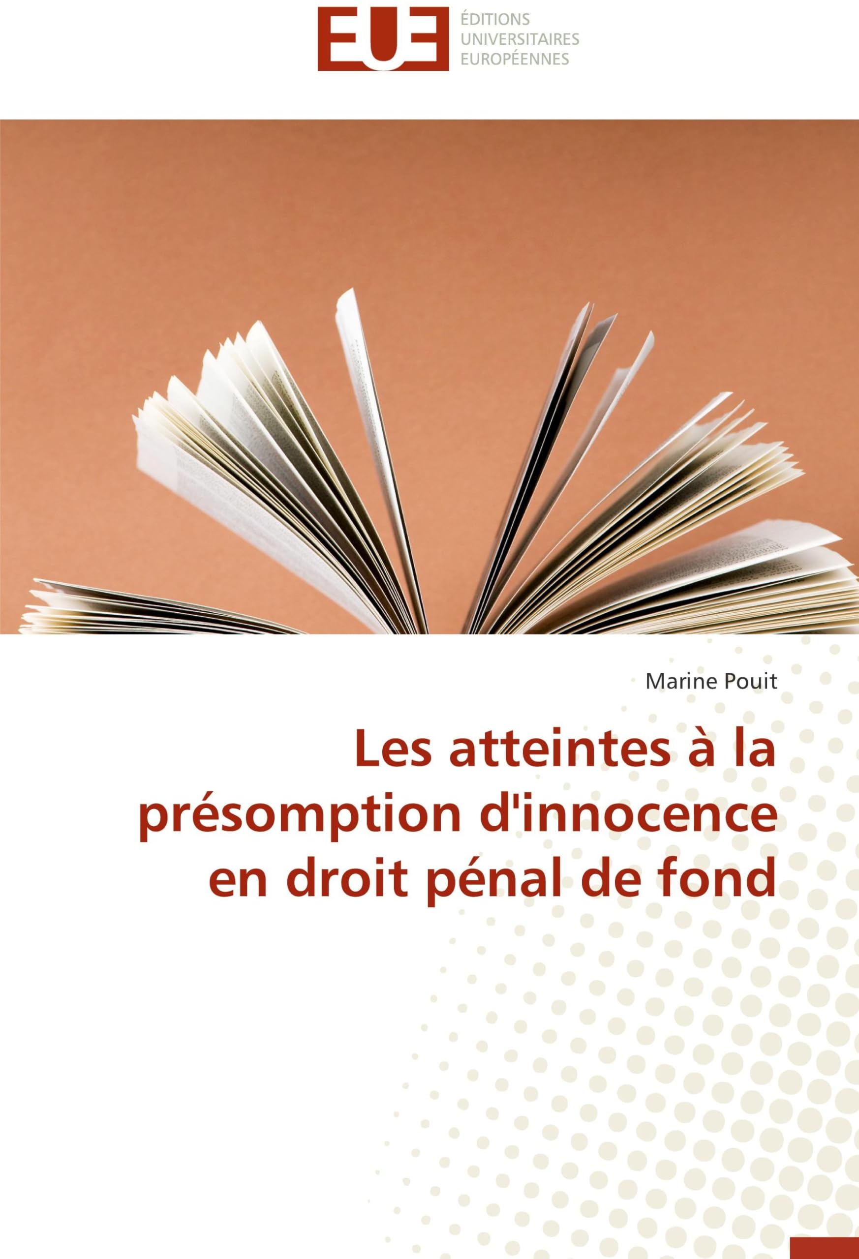 Les atteintes à la présomption d'innocence en droit pénal de fond book