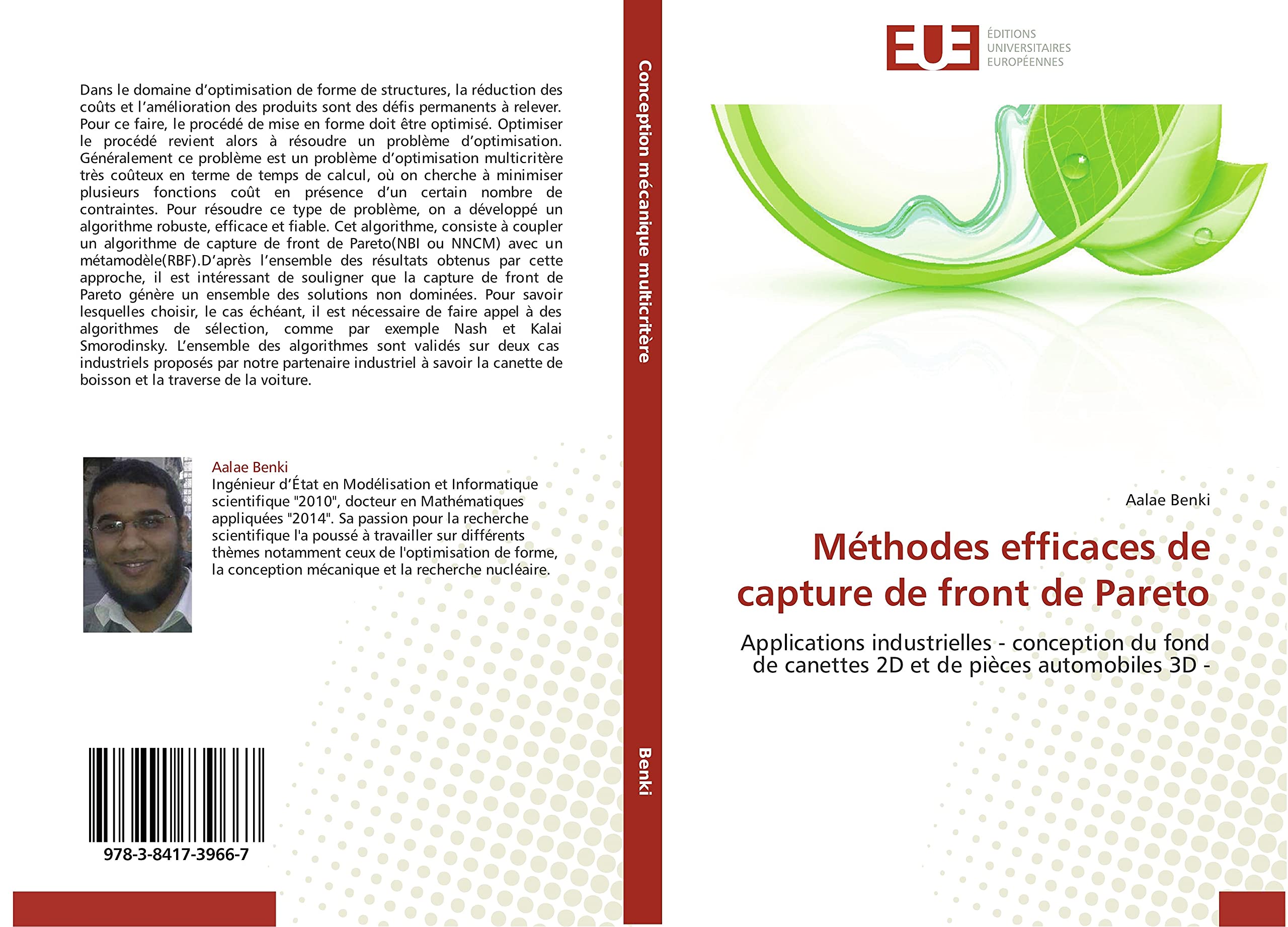 Méthodes efficaces de capture de front de Pareto: Applications industrielles - conception du fond de canettes 2D et de pièces automobiles 3D - book