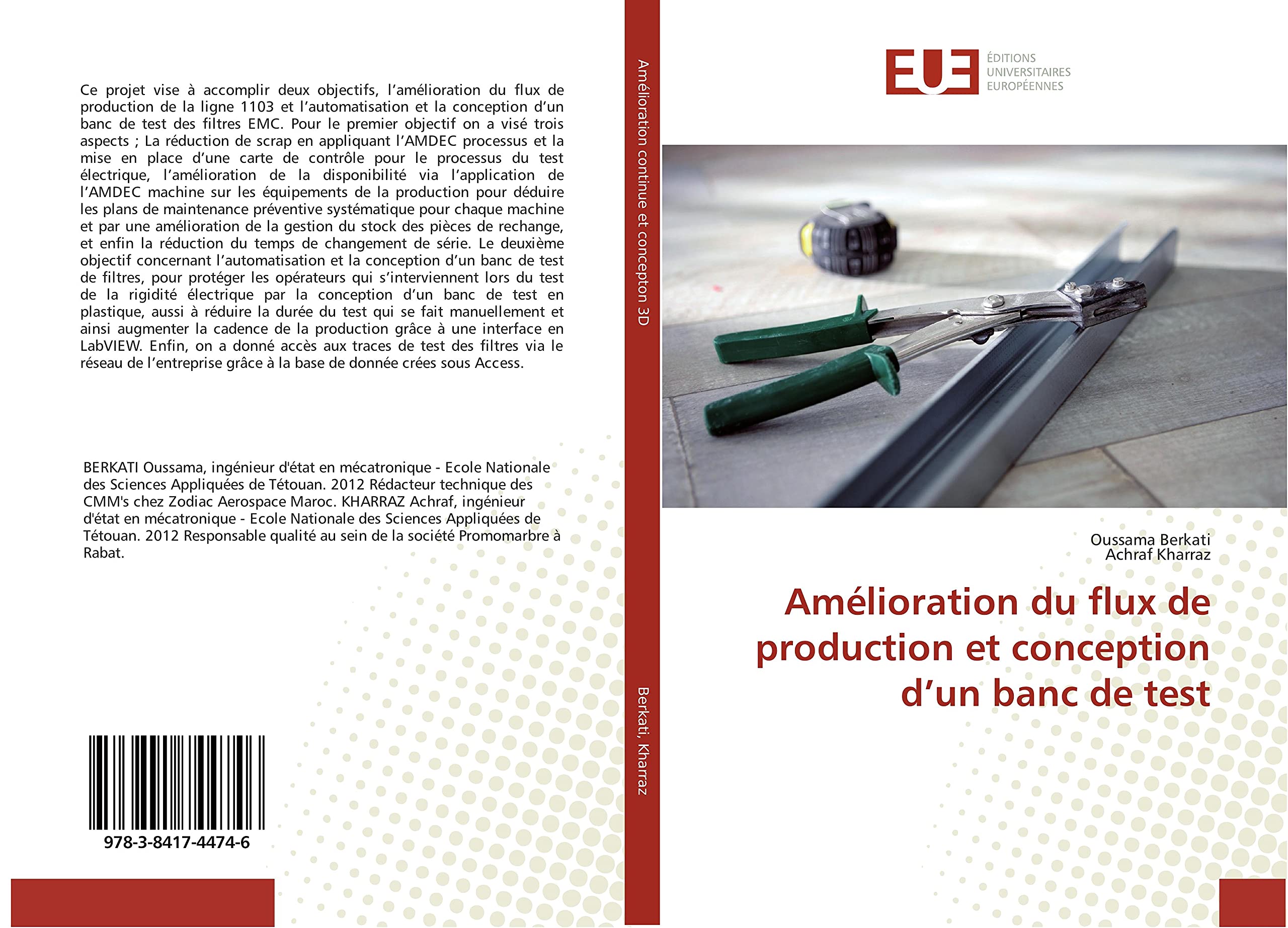 Amélioration du flux de production et conception d’un banc de test book