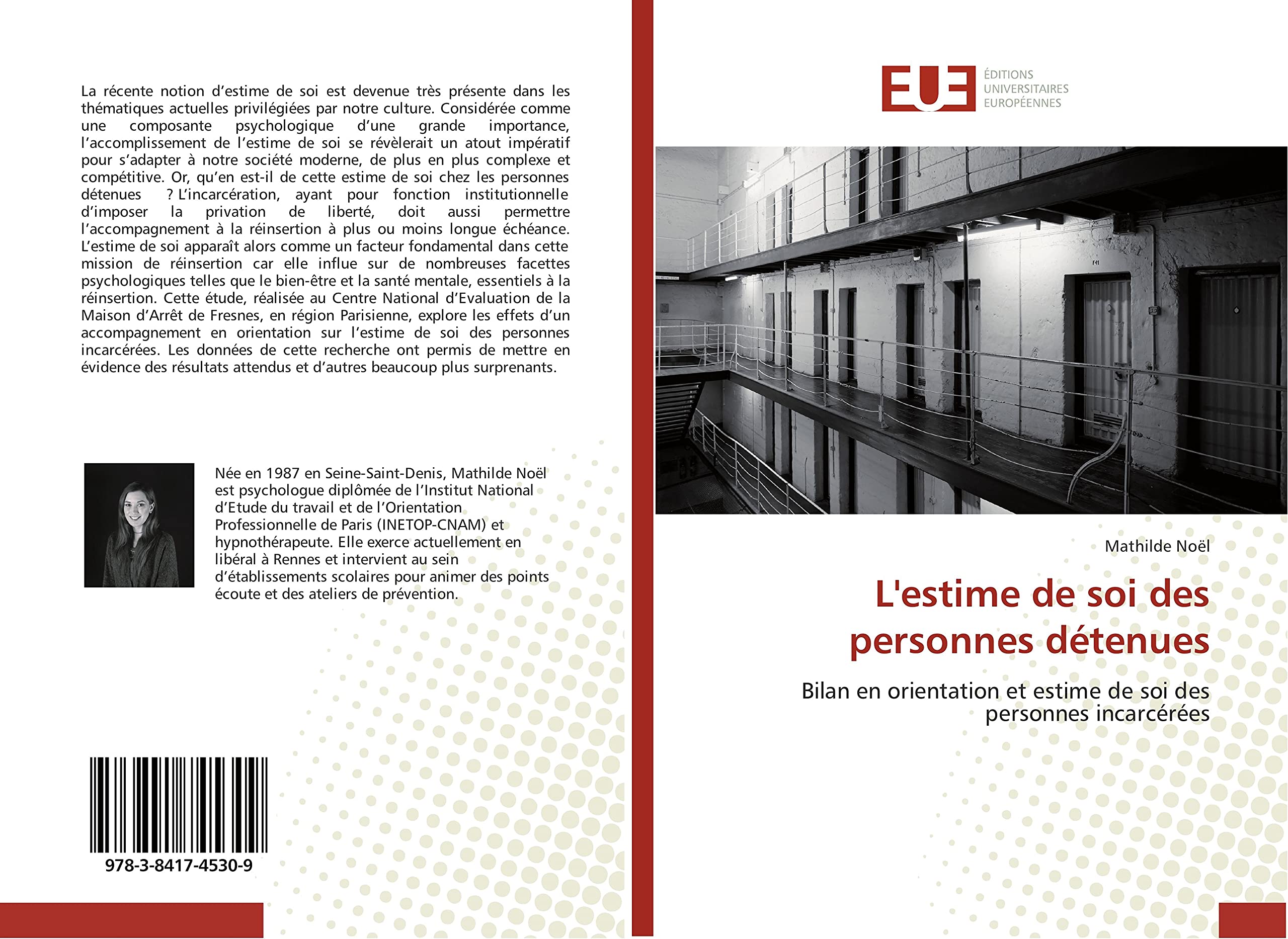 L'estime de soi des personnes détenues: Bilan en orientation et estime de soi des personnes incarcérées book