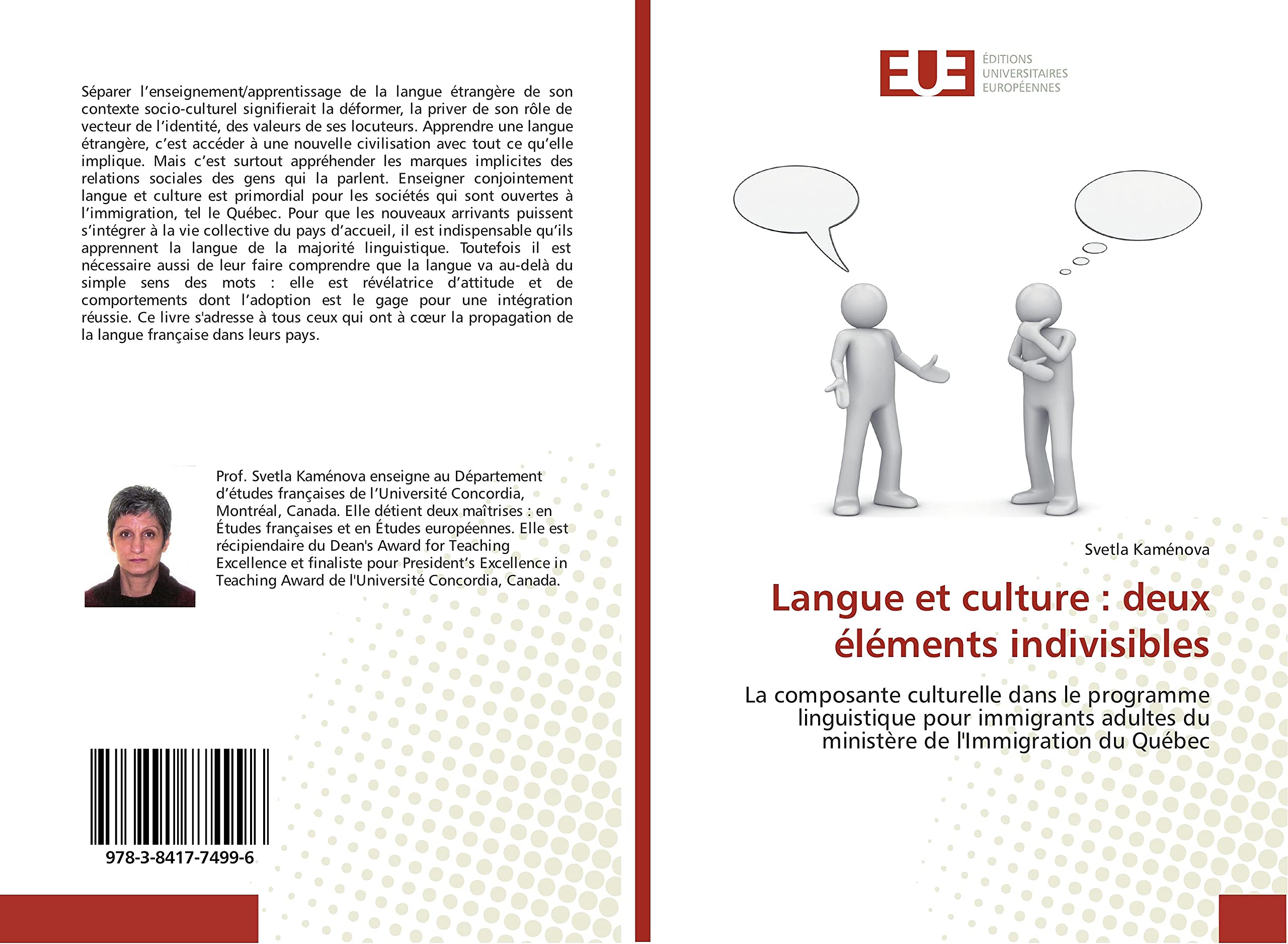 Langue et culture : deux éléments indivisibles: La composante culturelle dans le programme linguistique pour immigrants adultes du ministère de l'Immigration du Québec book
