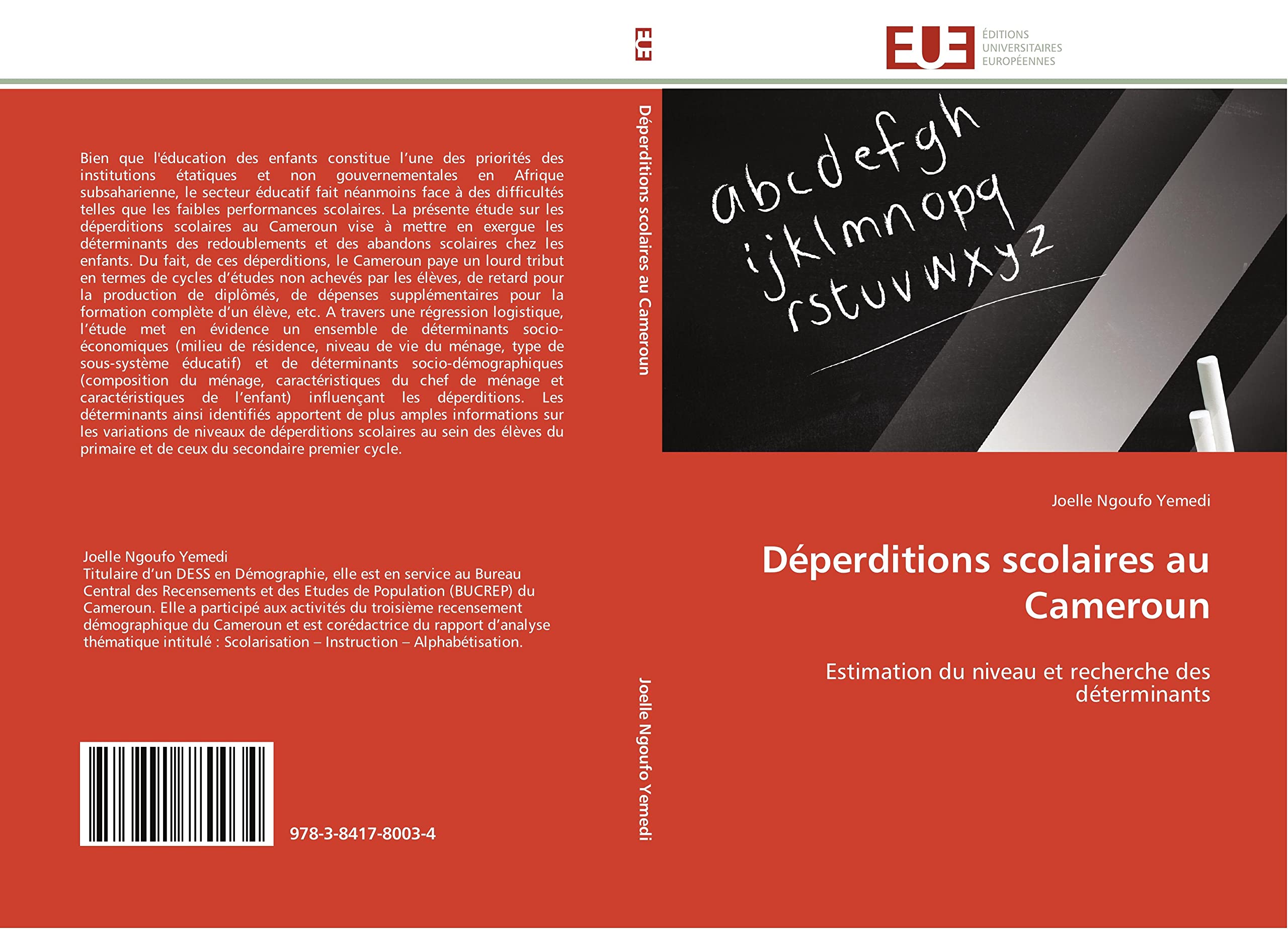 Déperditions scolaires au Cameroun: Estimation du niveau et recherche des déterminants book