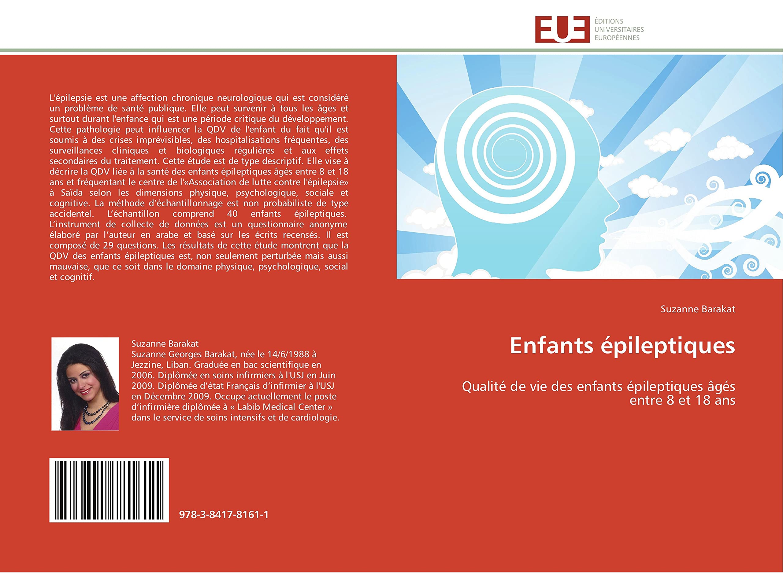 Enfants épileptiques: Qualité de vie des enfants épileptiques âgés entre 8 et 18 ans book