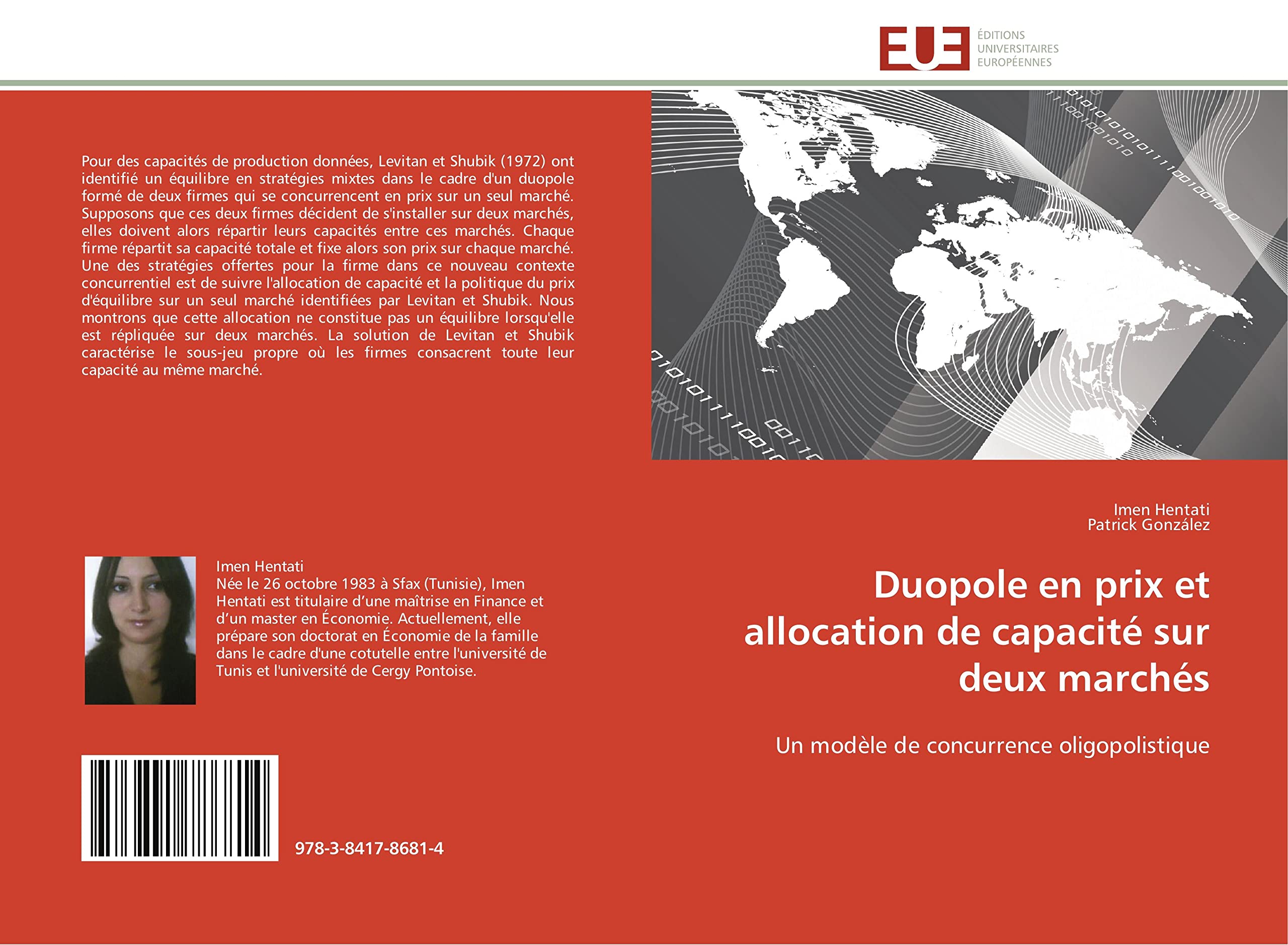 Duopole en prix et allocation de capacité sur deux marchés: Un modèle de concurrence oligopolistique book