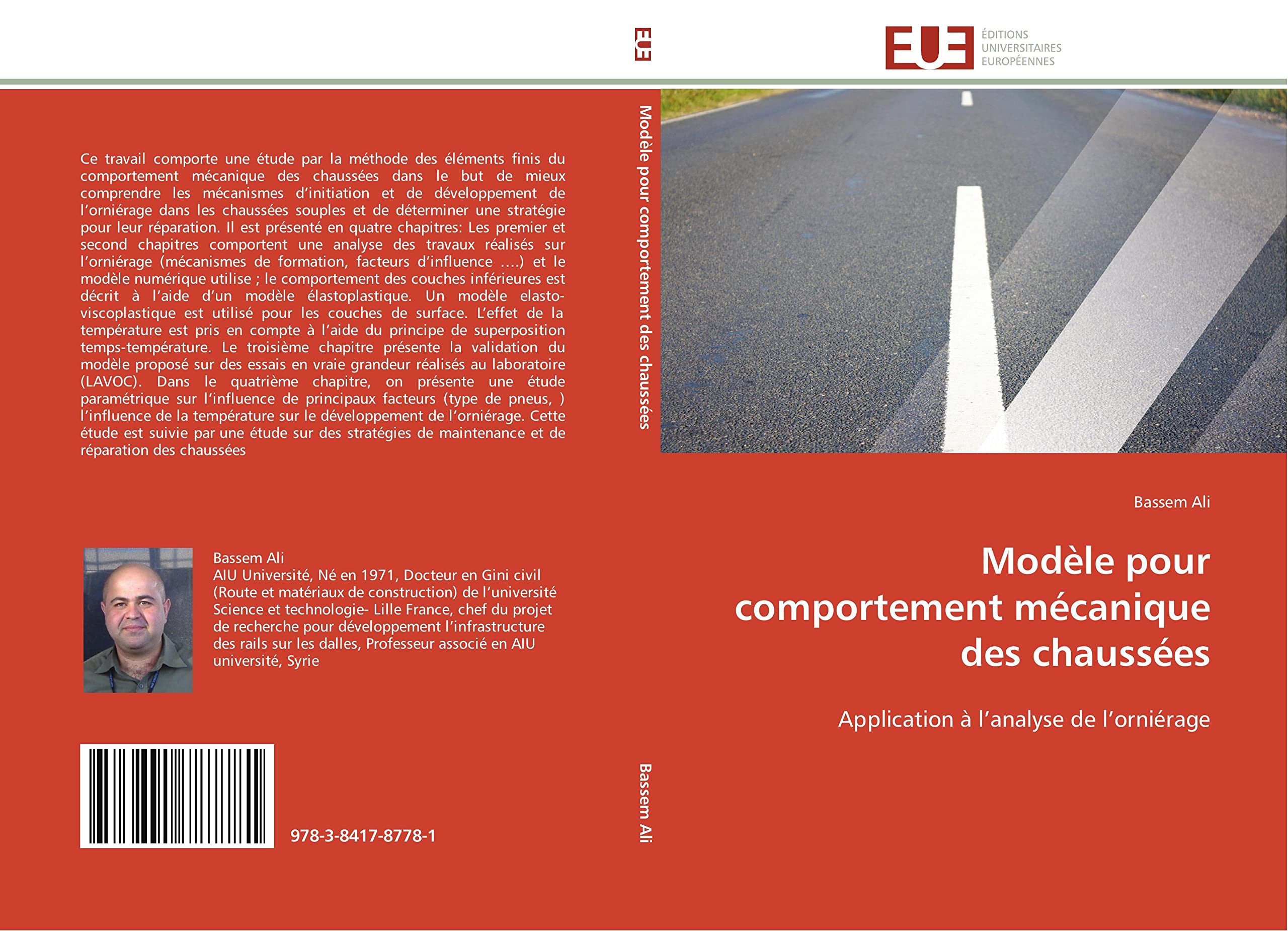 Modèle pour comportement mécanique des chaussées: Application à l'analyse de l'orniérage book