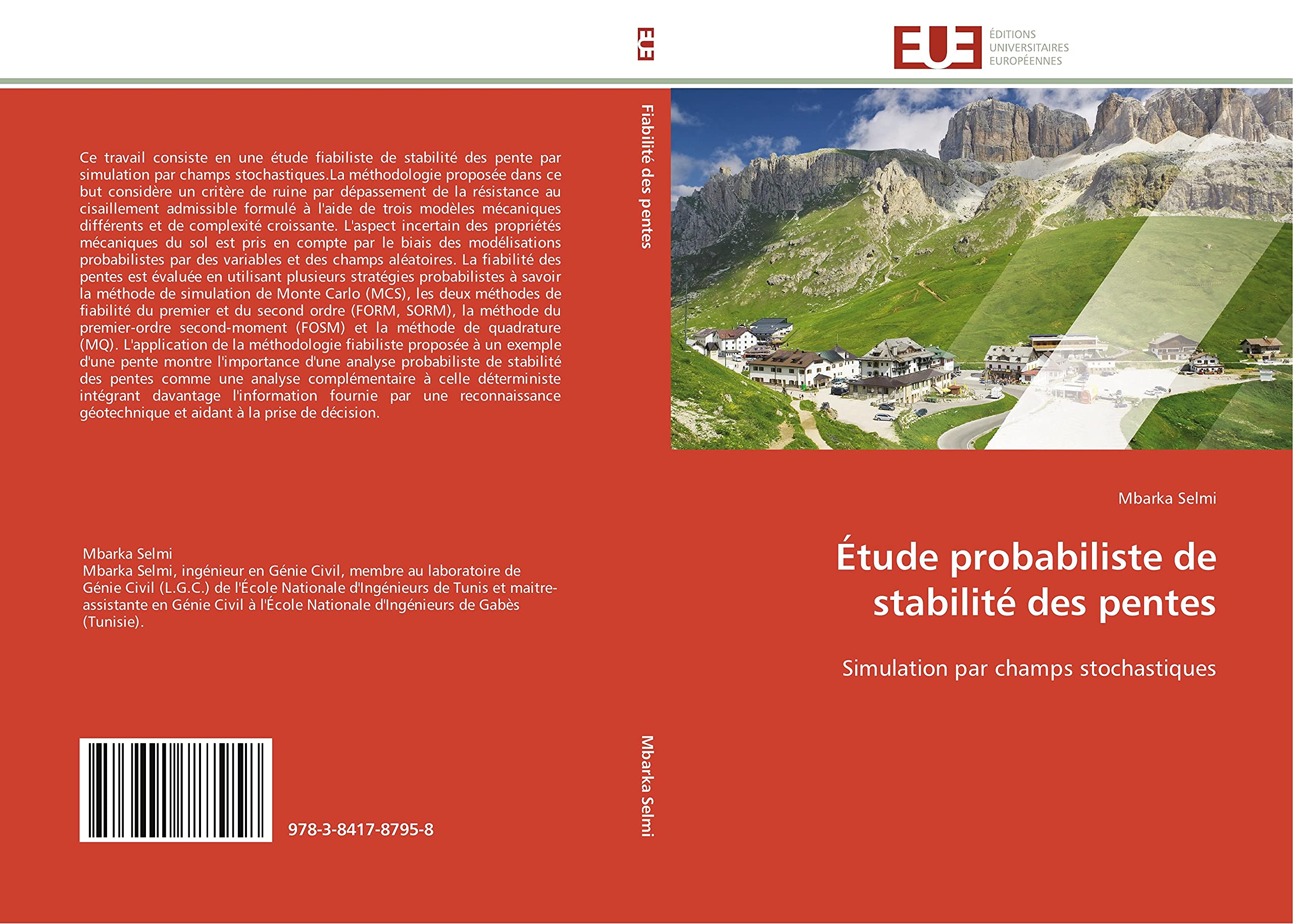 Étude probabiliste de stabilité des pentes: Simulation par champs stochastiques book
