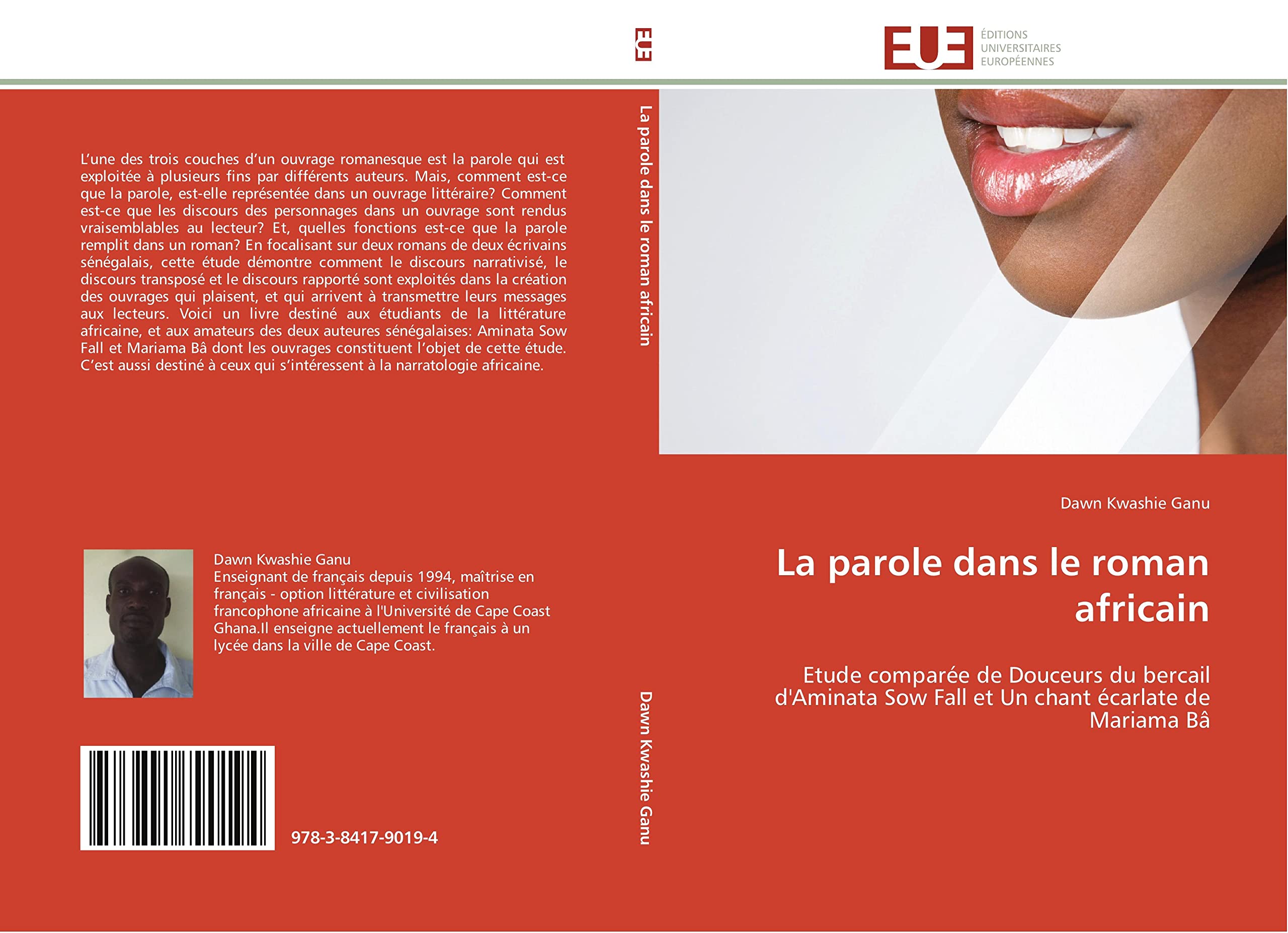 La parole dans le roman africain: Etude comparée de Douceurs du bercail d'Aminata Sow Fall et Un chant écarlate de Mariama Bâ book