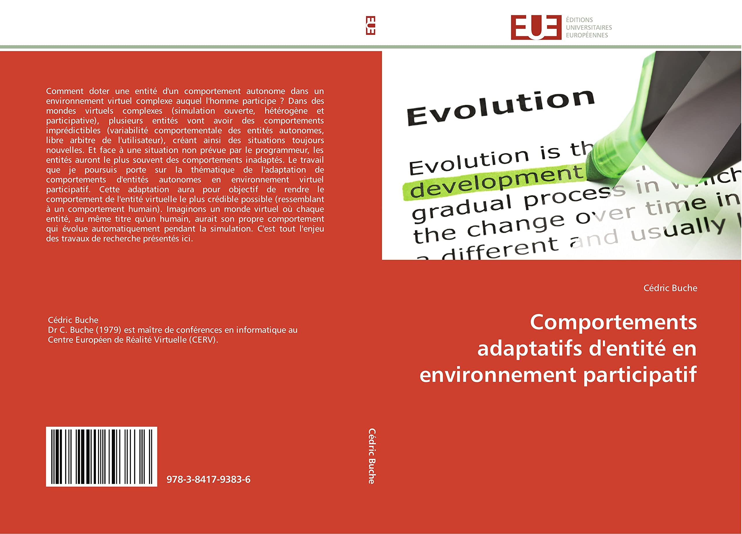Comportements adaptatifs d'entité en environnement participatif book