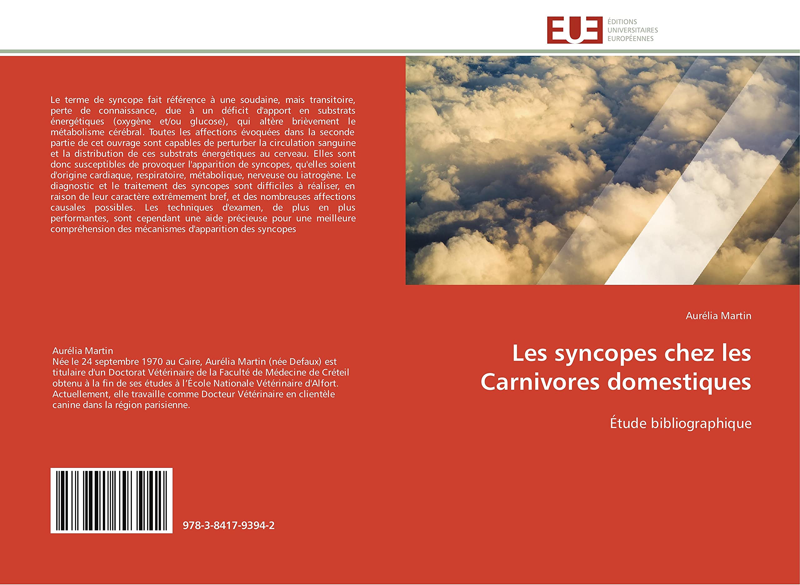 Les syncopes chez les Carnivores domestiques: Étude bibliographique book