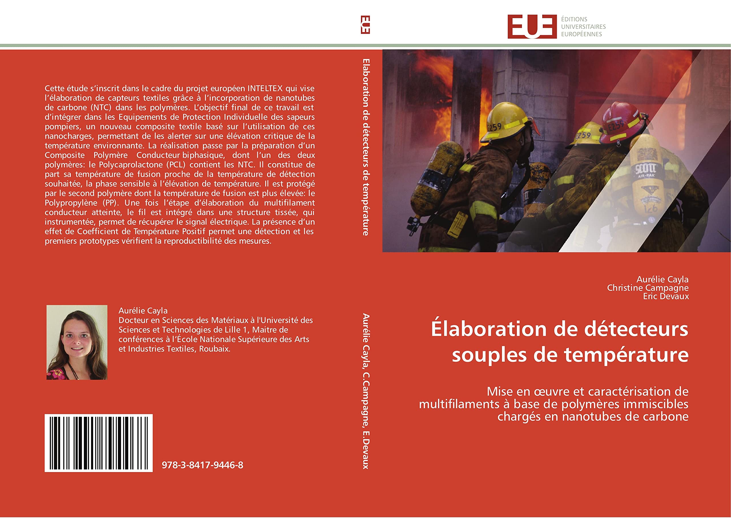 Élaboration de détecteurs souples de température: Mise en œuvre et caractérisation de multifilaments à base de polymères immiscibles chargés en nanotubes de carbone book