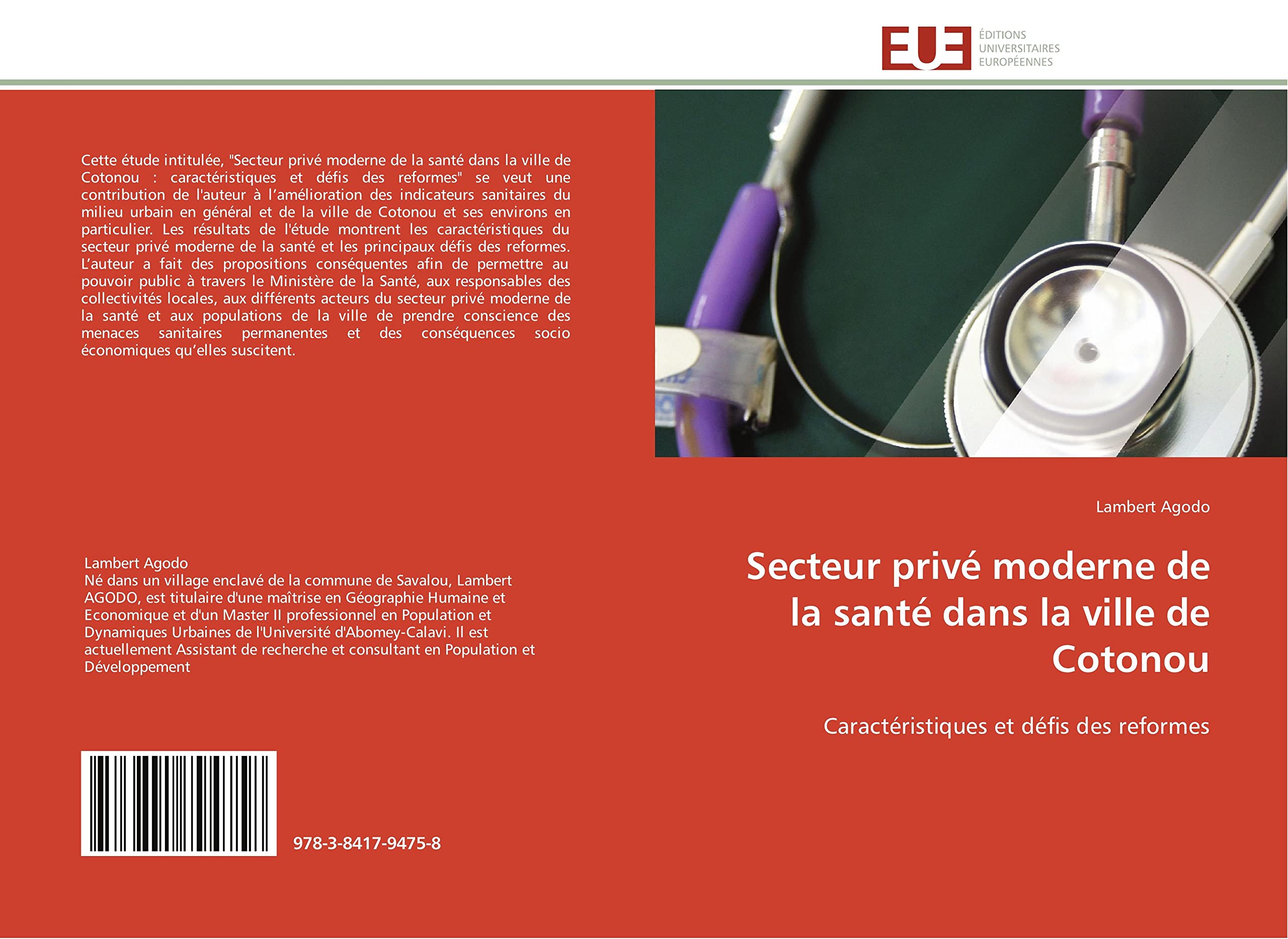 Secteur privé moderne de la santé dans la ville de Cotonou: Caractéristiques et défis des reformes book