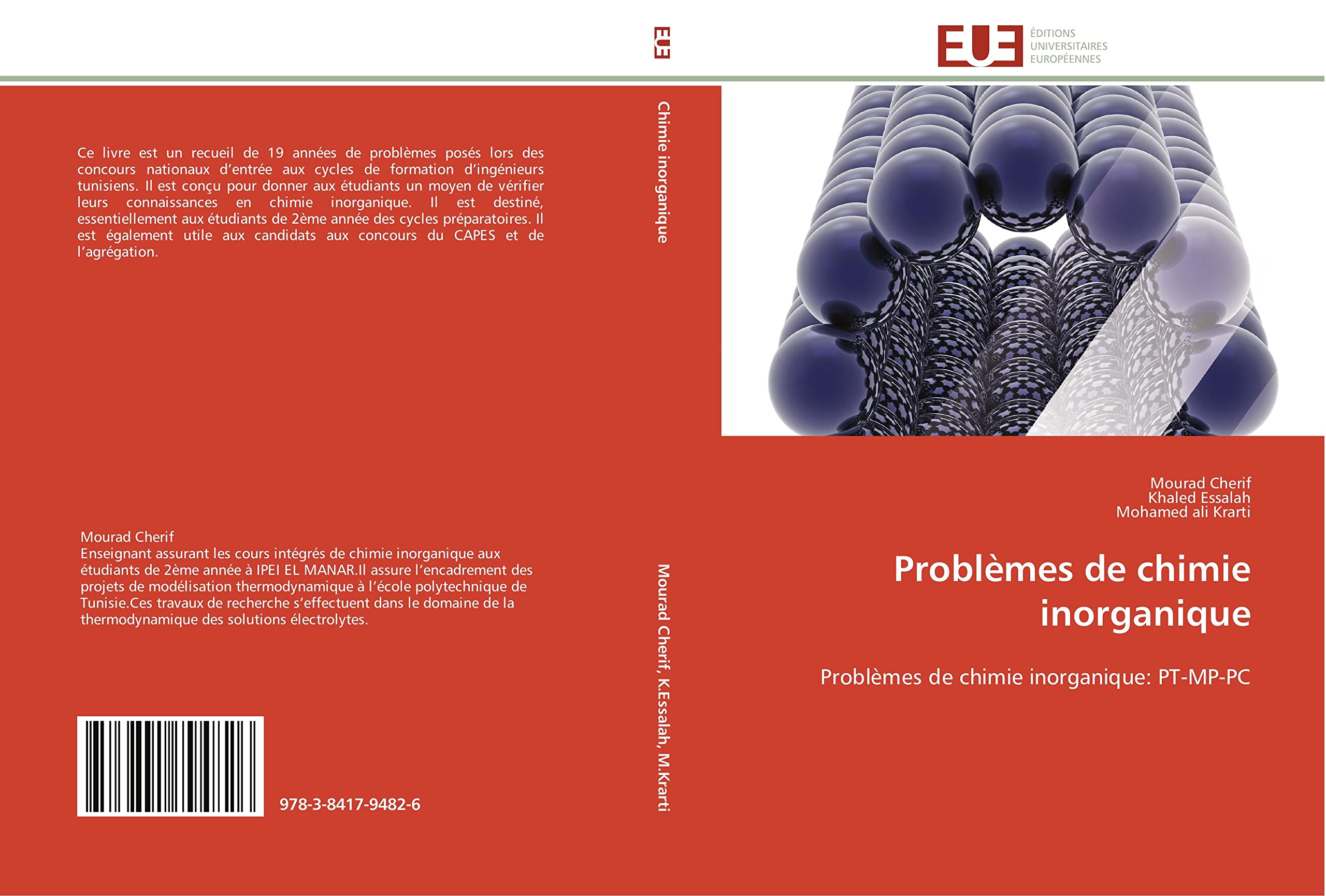 Problèmes de chimie inorganique: Problèmes de chimie inorganique: PT-MP-PC book