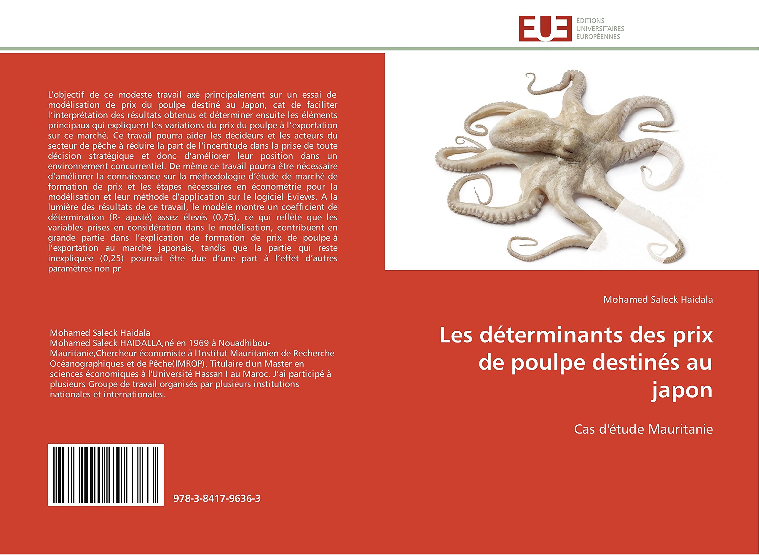 Les déterminants des prix de poulpe destinés au japon: Cas d'étude Mauritanie book