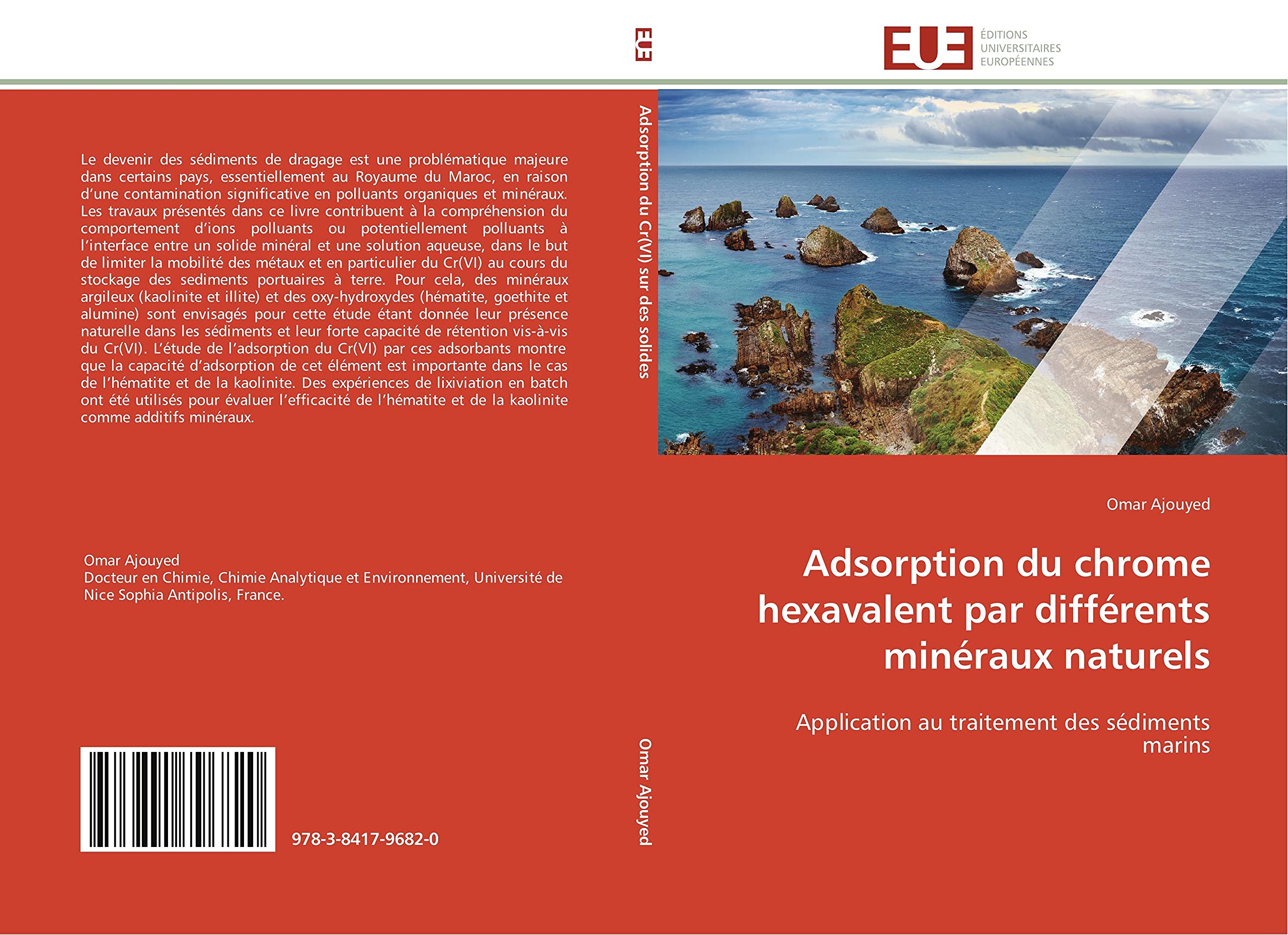 Adsorption du chrome hexavalent par différents minéraux naturels: Application au traitement des sédiments marins book
