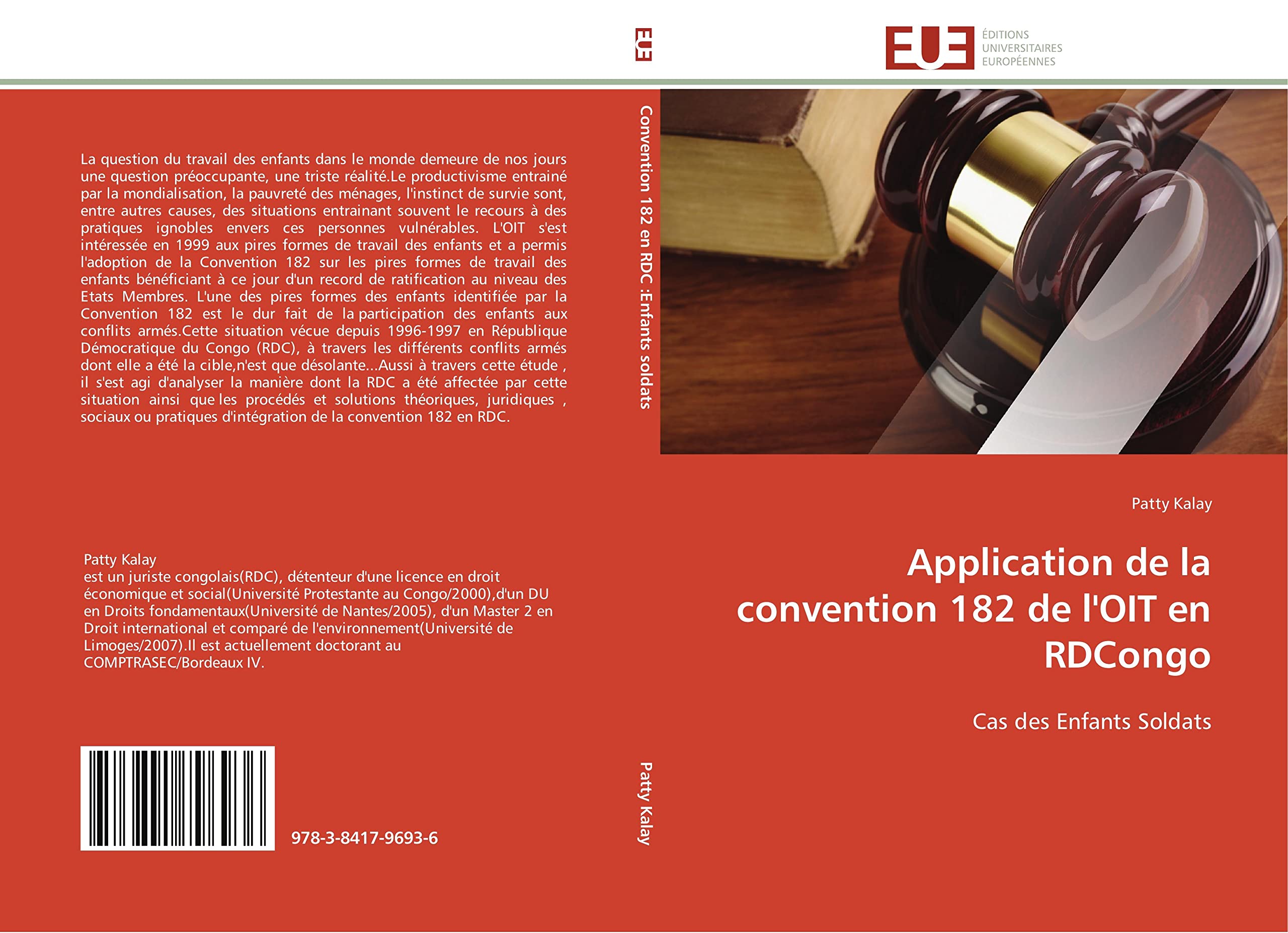 Application de la convention 182 de l'OIT en RDCongo: Cas des Enfants Soldats book