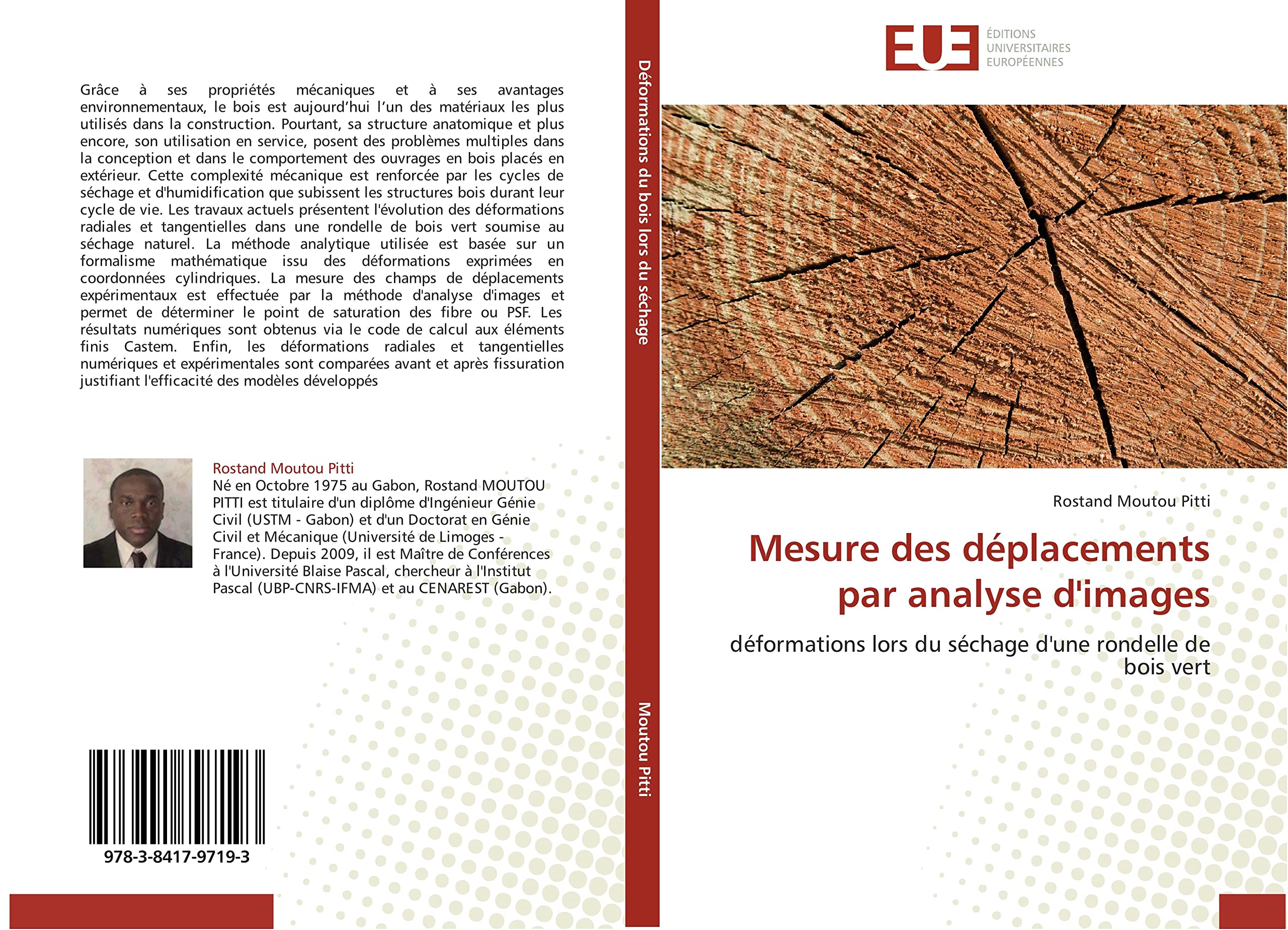 Mesure des déplacements par analyse d'images: déformations lors du séchage d'une rondelle de bois vert book