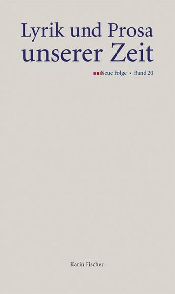 Lyrik und Prosa unserer Zeit. Neue Folge, Band 20 Contemporary literature