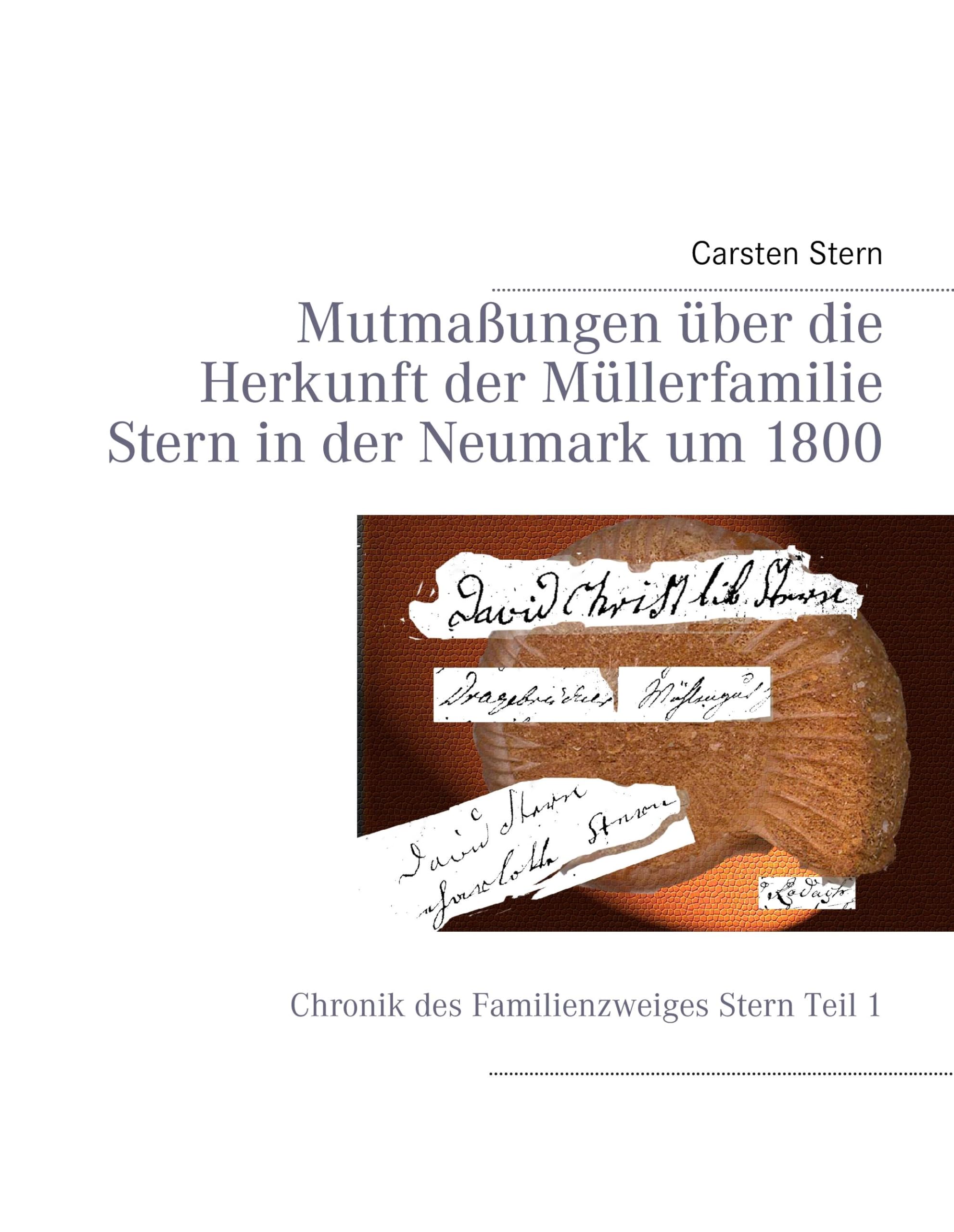 Mutmaßungen über die Herkunft der Müllerfamilie Stern in der Neumark um 1800: Chronik des Familienzweiges Stern Teil I Politics & History