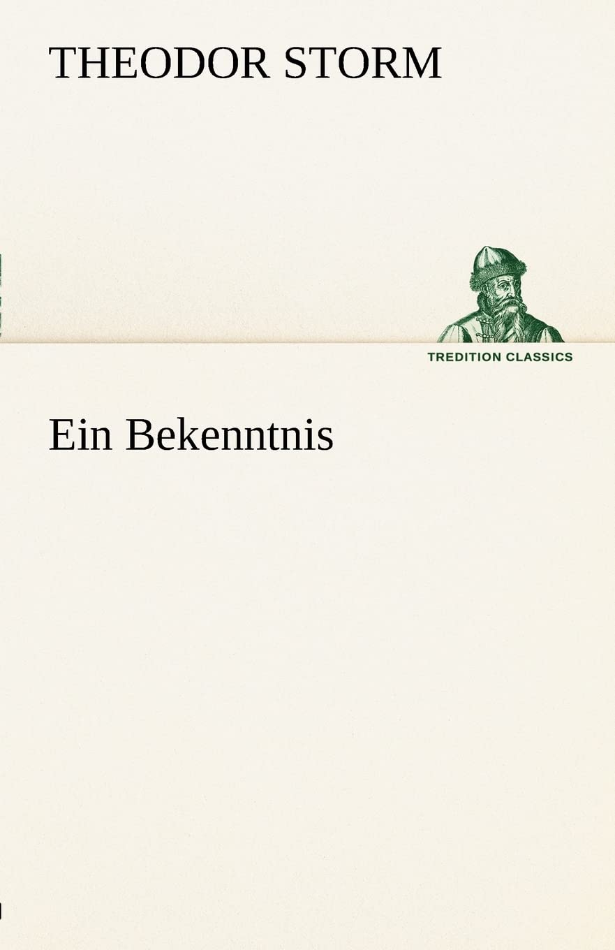 Ein Bekenntnis Contemporary literature Books