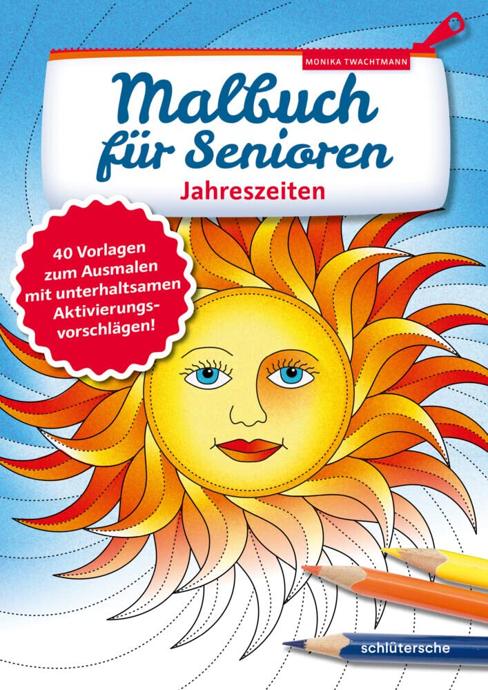 Malbuch für Senioren. Jahreszeiten Medicine