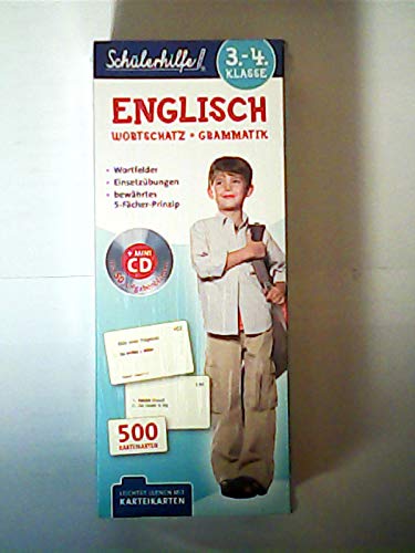 Schülerhilfe Lernbox Englisch, Wortschatz + Grammatik, 3.-4. Klasse, Karteikarten, Lernkarten und CD (Schülerhilfe- Leichter lernen mit Karteikarten) Books