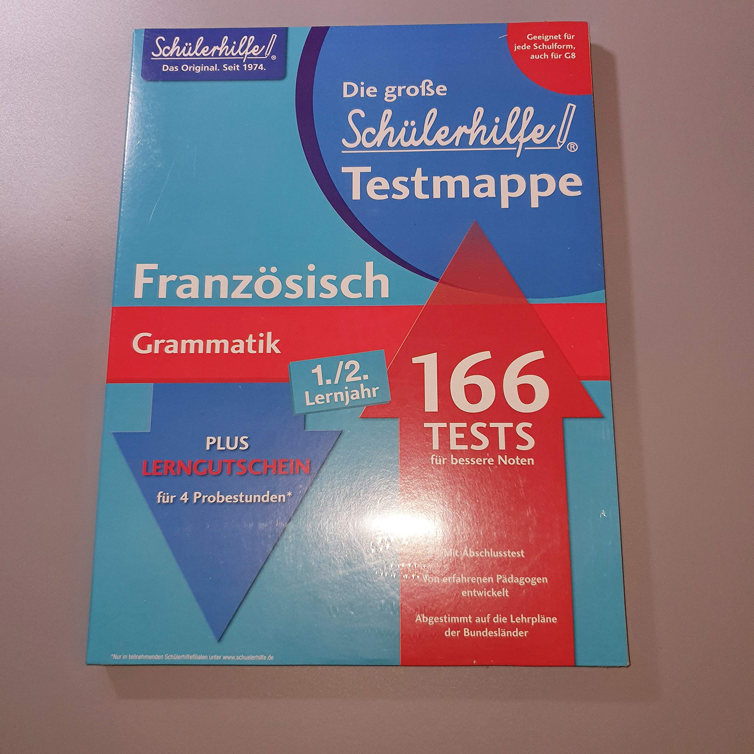 Testmappe Französisch Grammatik (Lernjahr 1.-2.) Foreign Languages ​​& Dictionaries