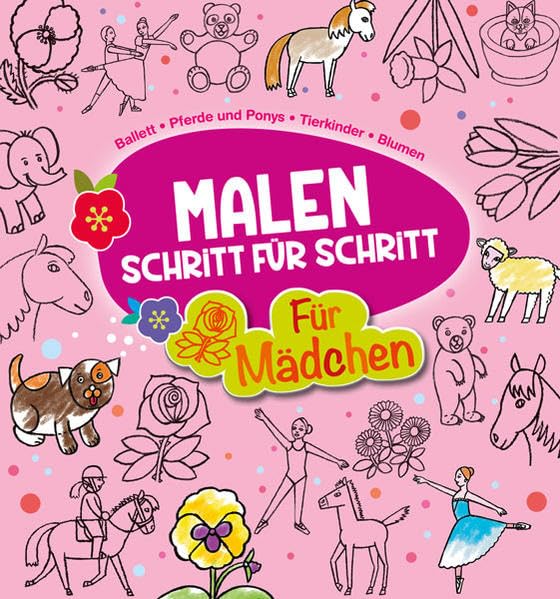 Malen Schritt-für-Schritt: Mädchen Tiptoi & Games