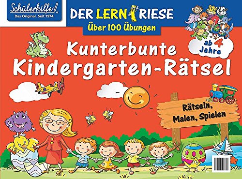 Schülerhilfe - Der Lernriese - Kunterbunte Kindergarten-Rätsel Books
