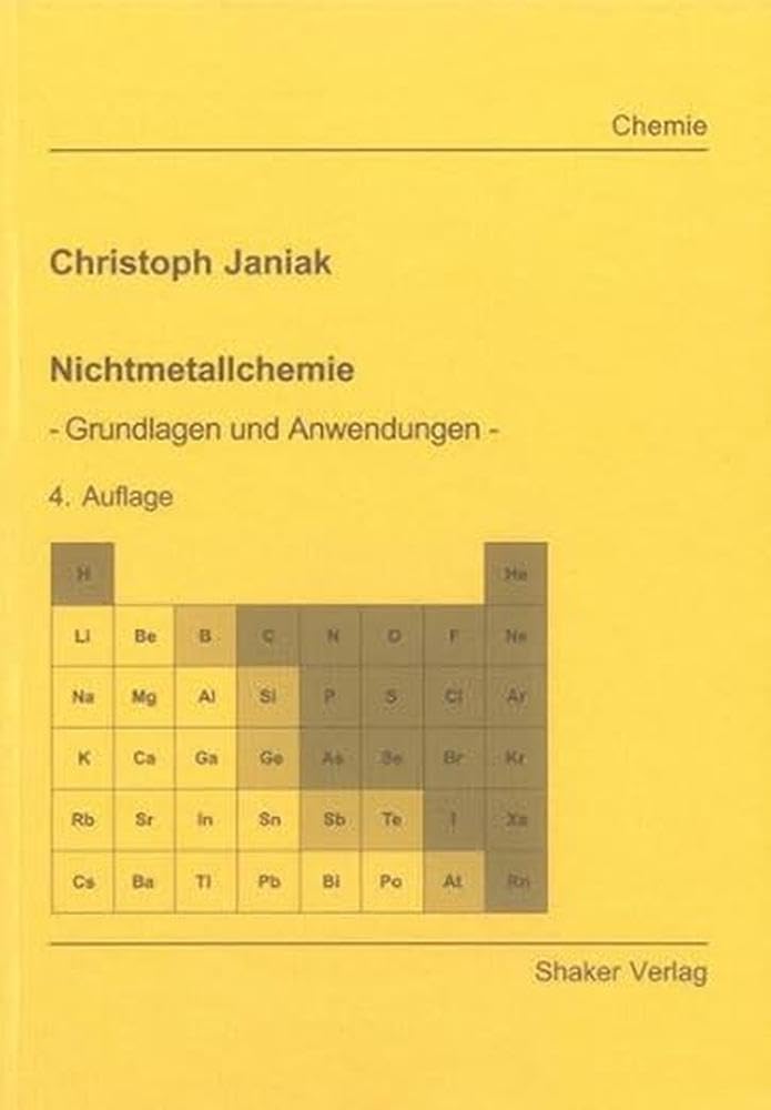 Nichtmetallchemie Natural Sciences
