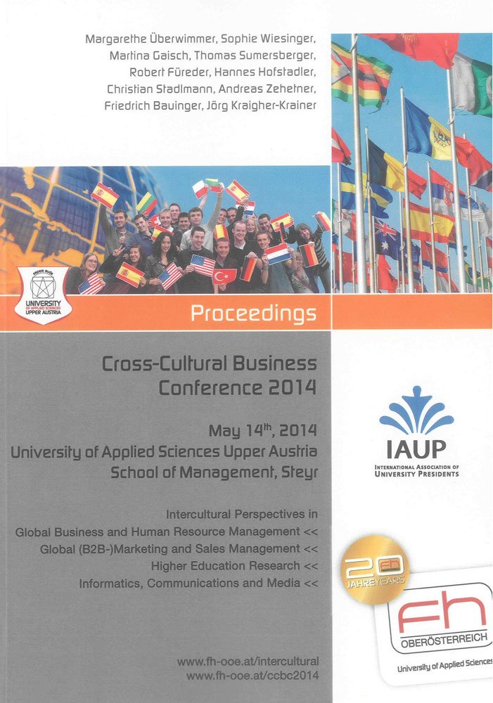 Cross-Cultural Business Conference 2014: Proceedings book