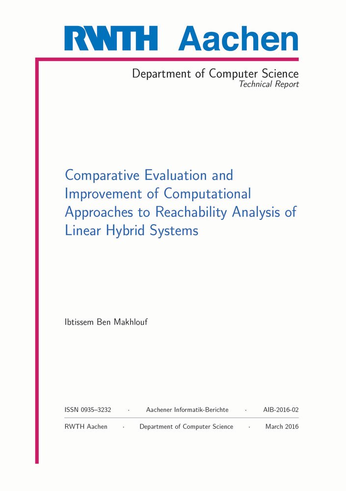 Comparative Evaluation and Improvement of Computational Approaches to Reachability Analysis of Linear Hybrid Systems: 1 book