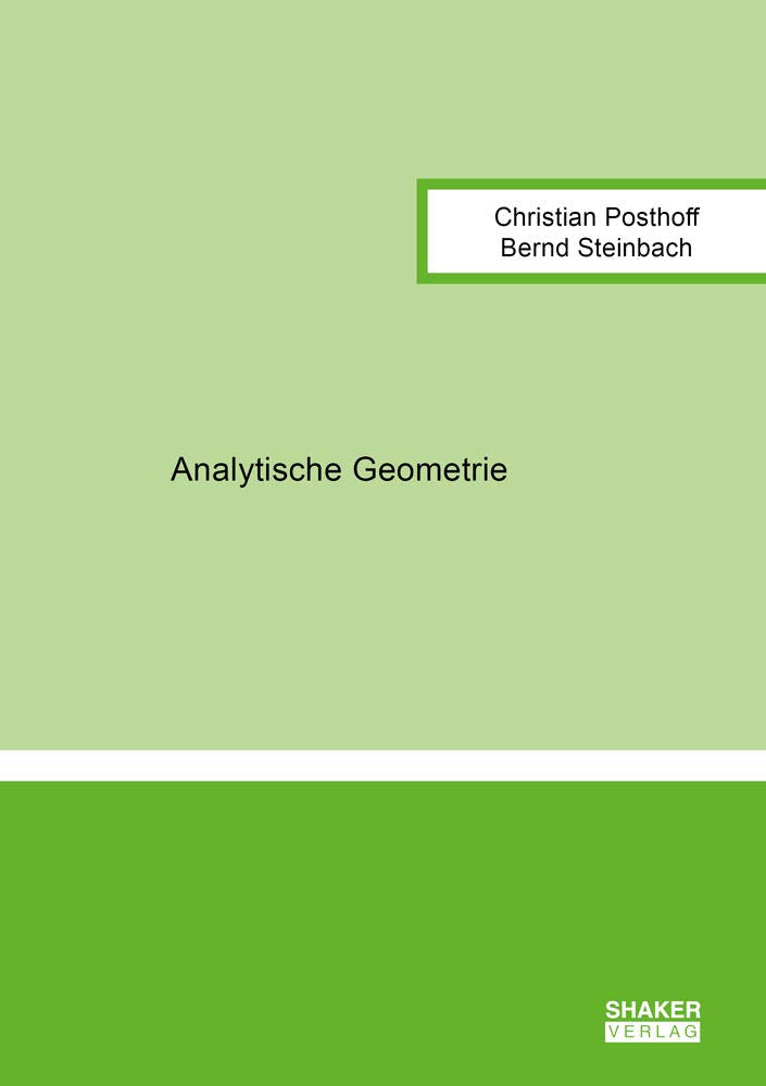 Product Image: Analytische Geometrie (Berichte aus der Mathematik)