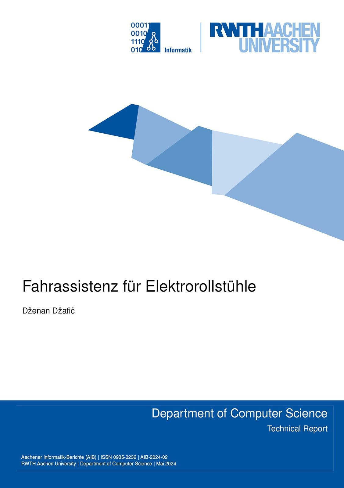 Fahrassistenz für Elektrorollstühle Computer Science
