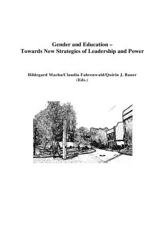 Gender and Education: Towards New Strategies of Leadership and Power Learning & Reference