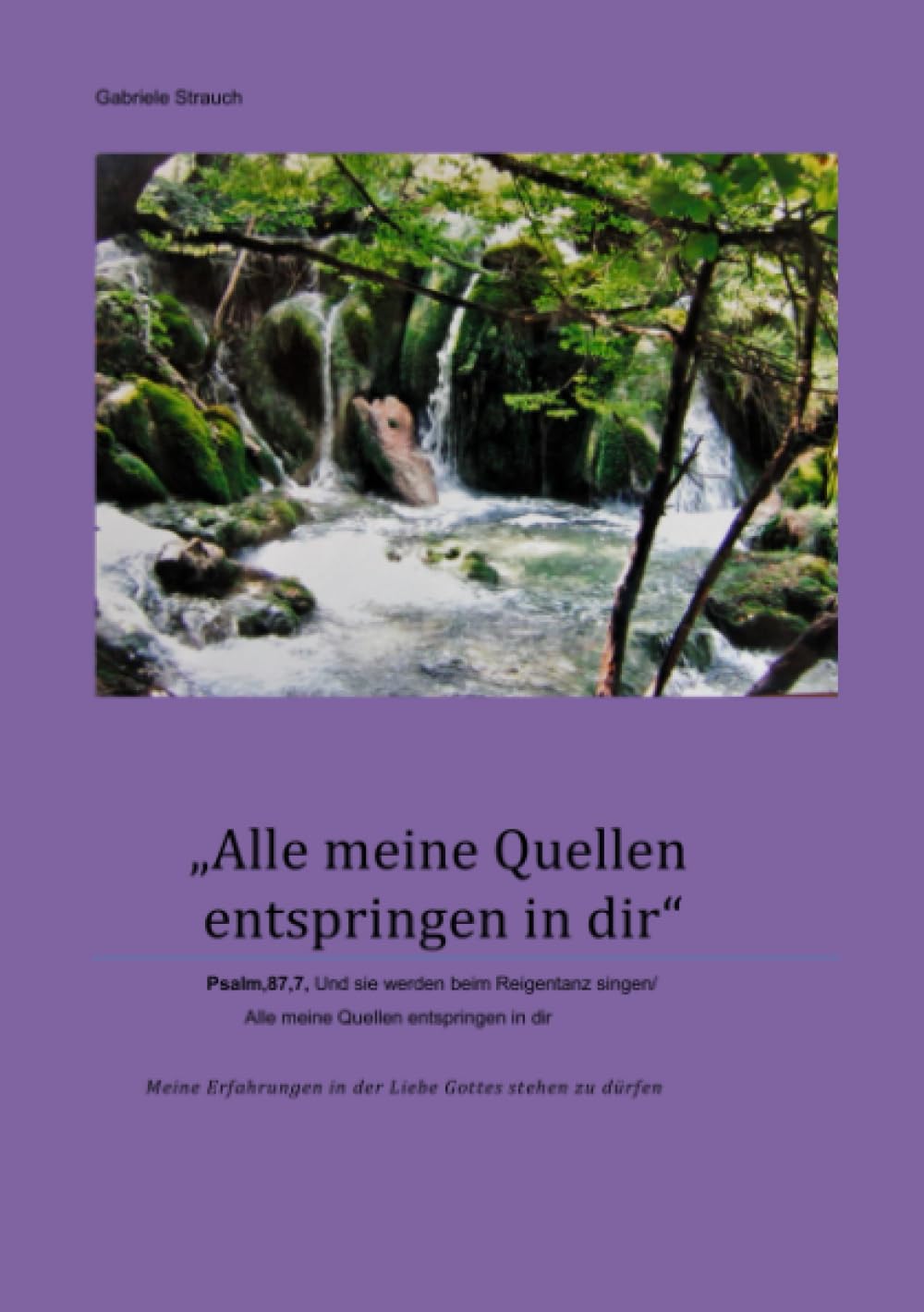 "Alle meine Quellen entspringen in dir". (Psalm 87,7): Mein Leben mit Gott Fiction