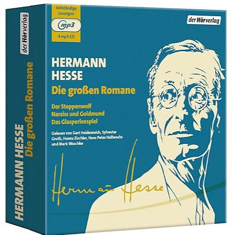 Die großen Romane, 4 MP3-CDs, Der Steppenwolf - Narziss und Goldmund - Das Glasperlenspiel Music