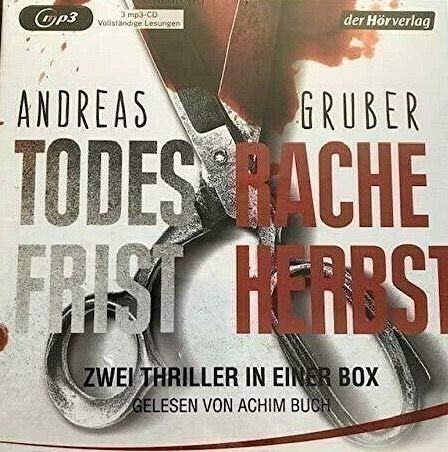 Product Image: Hörbuch - Andreas Gruber - Todesfrist + Racheherbst - 3 MP3-CDs