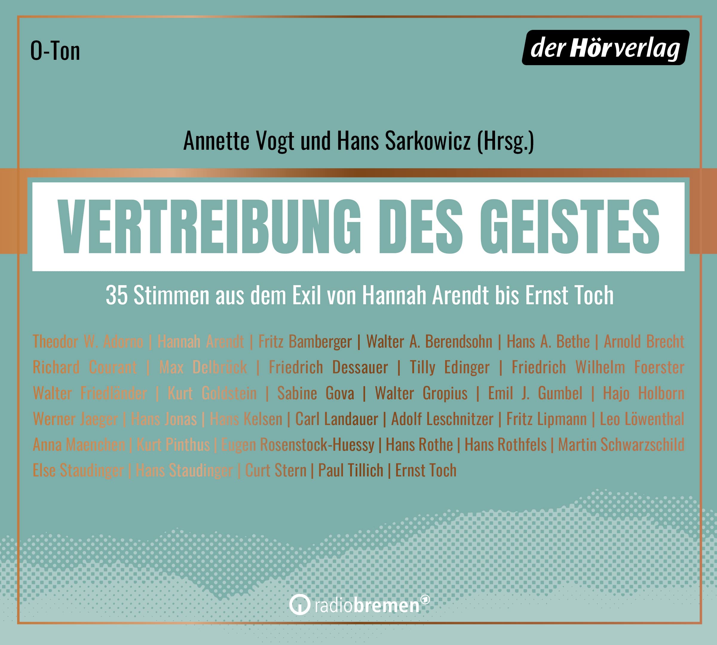Vertreibung des Geistes: 35 Stimmen aus dem Exil von Hannah Arendt bis Ernst Toch Social Sciences
