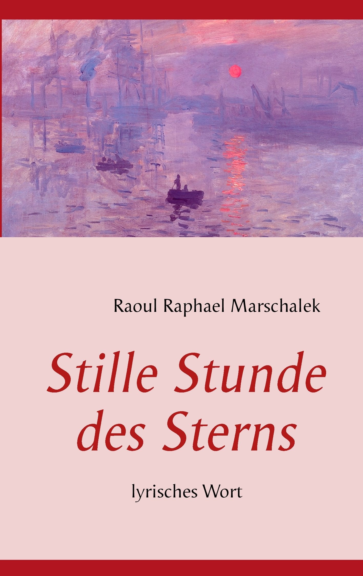 Stille Stunde des Sterns: lyrisches Wort Poetry