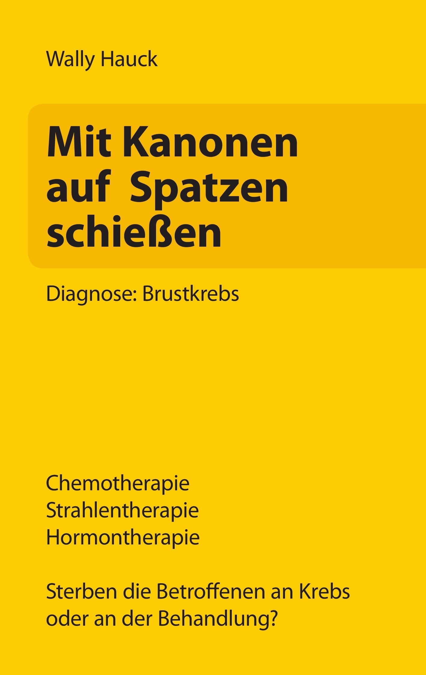 Mit Kanonen auf Spatzen schießen Health, Nutrition & Fitness