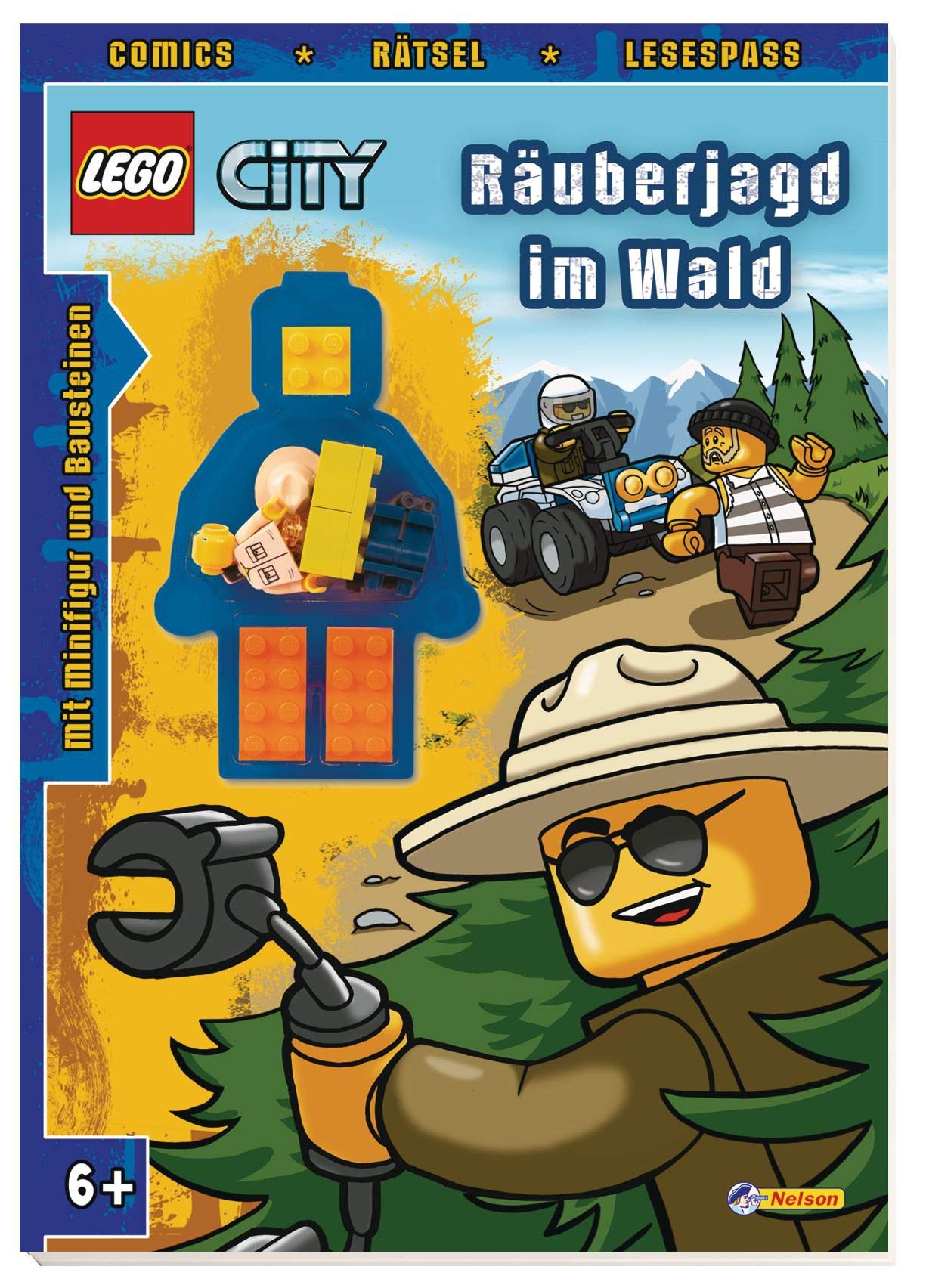 LEGO City Räuberjagd im Wald: Comics, Rätsel, Lesespaß mit original LEGO Minifigur und Bausteinen Novels & Short Stories