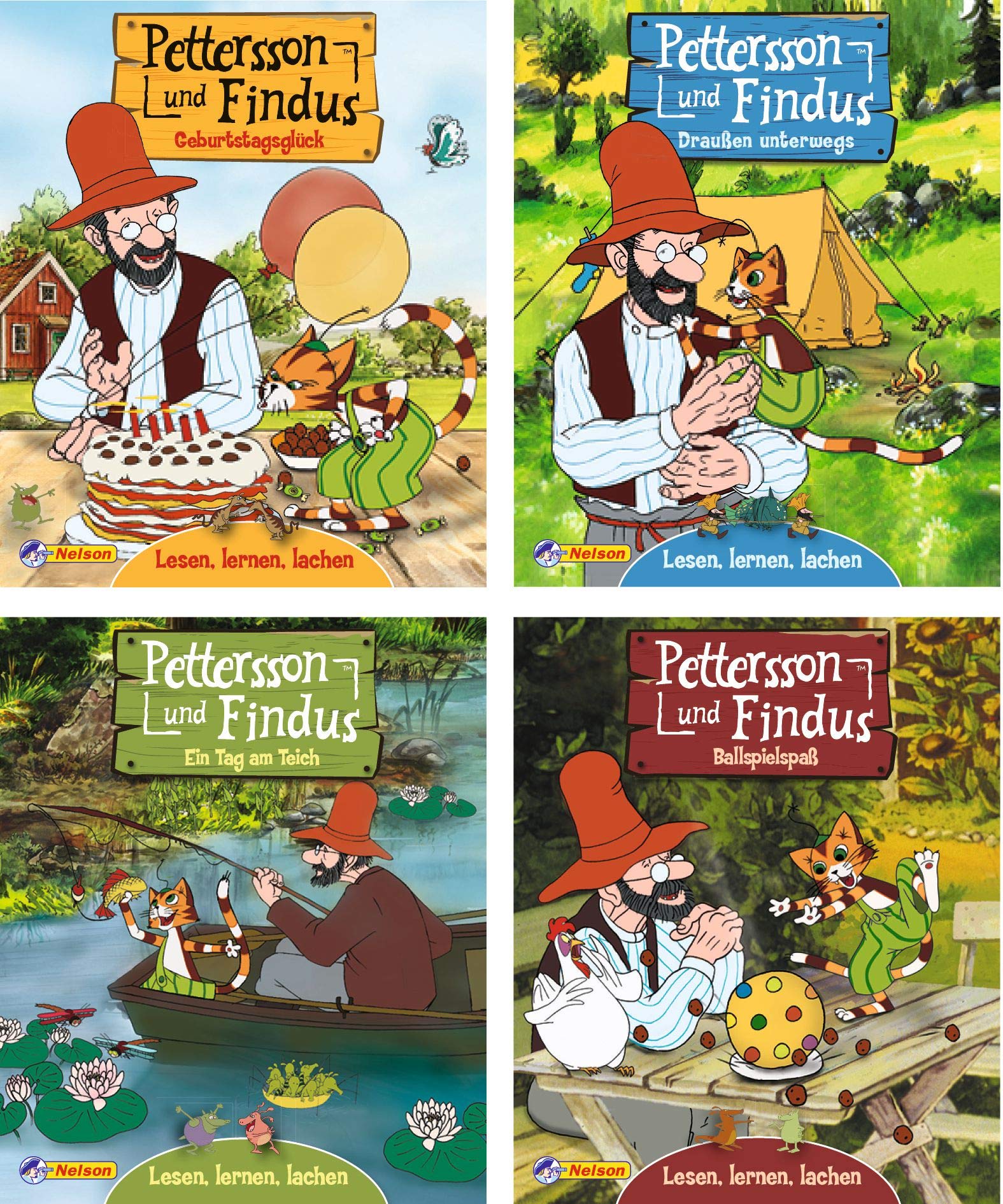 Nelson Mini-Bücher: Pettersson und Findus 5-8: 24 Mini-Bücher im Display Novels & Short Stories