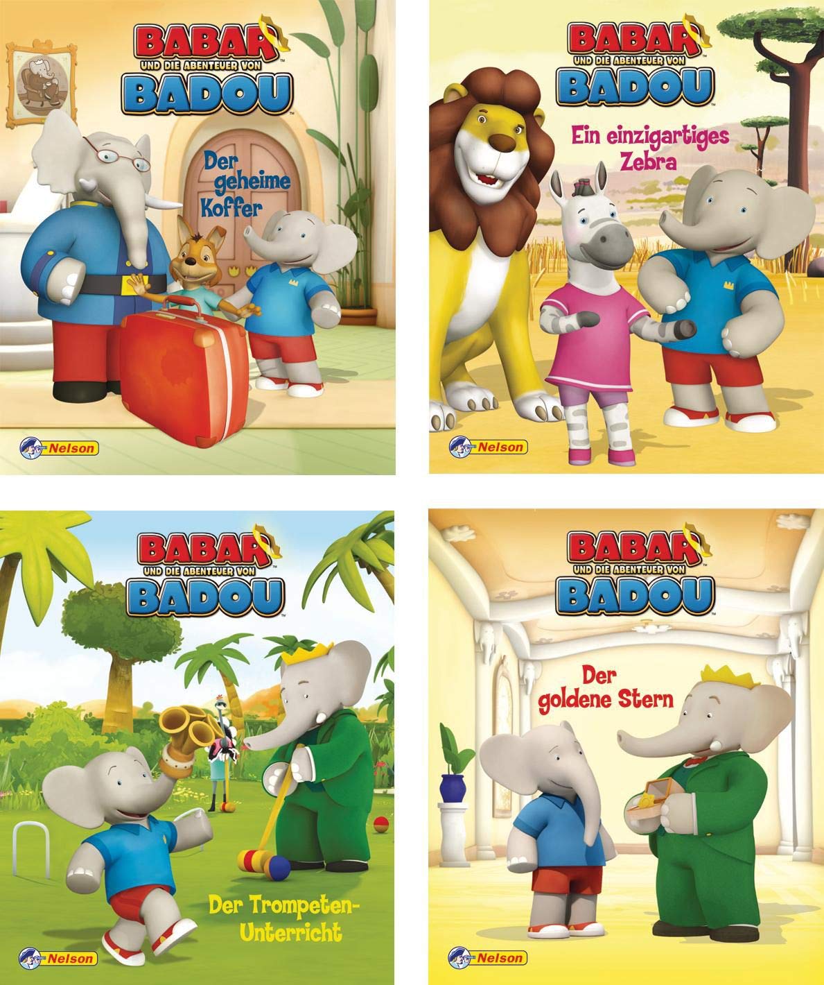 Nelson Mini-Bücher: Babar 1-4 Novels & Short Stories for children