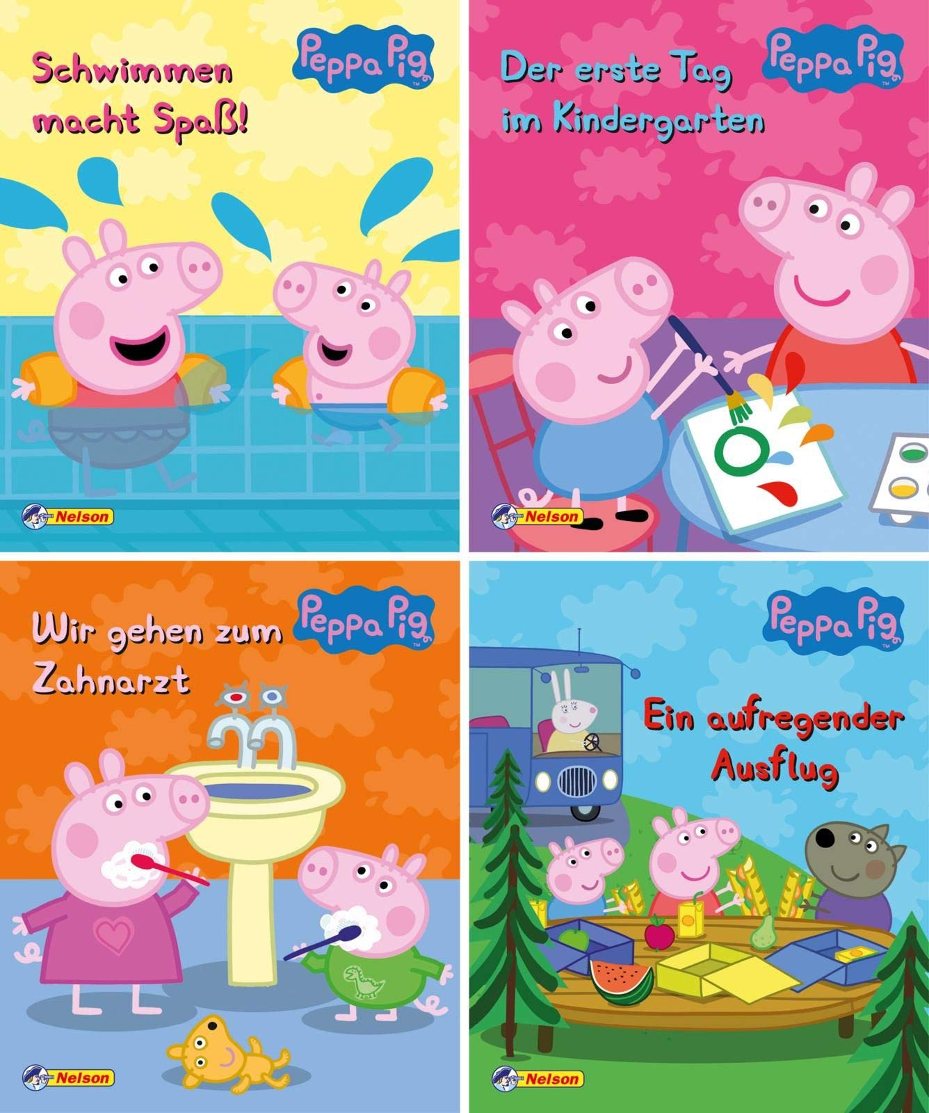 Nelson Mini-Bücher: Peppa 1-4: 24 Mini-Bücher im Display Novels & Short Stories