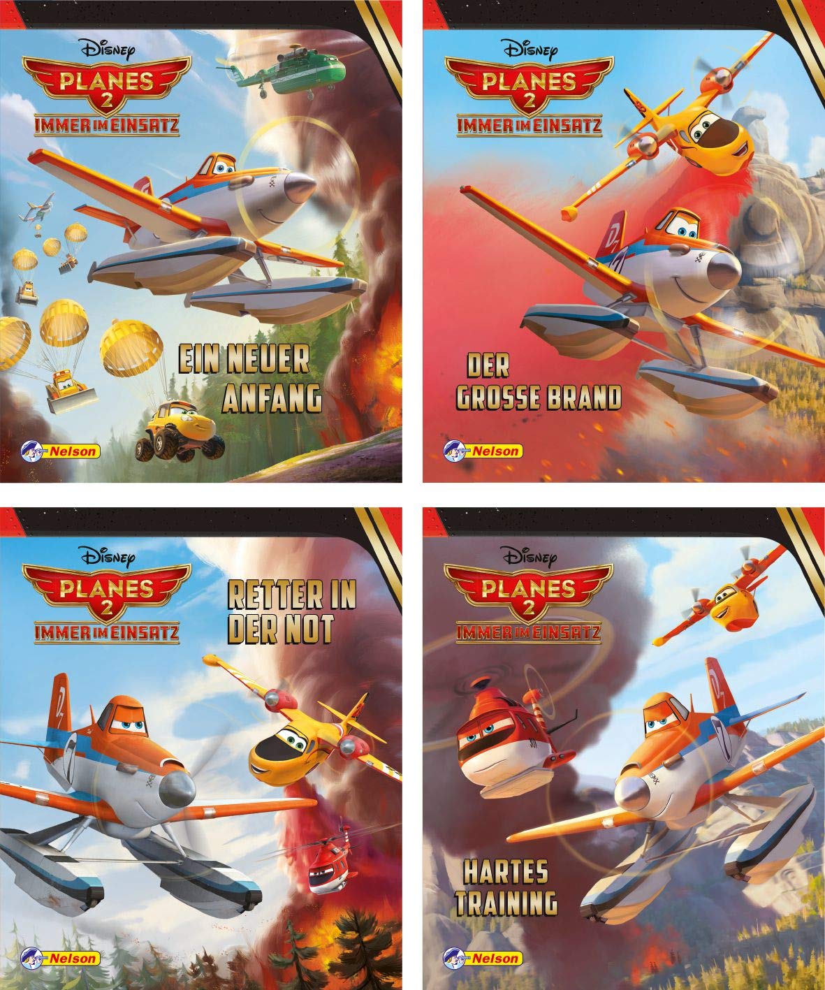 Nelson Mini-Bücher: Disney Planes 2 - Immer im Einsatz 1-4 Novels & Short Stories