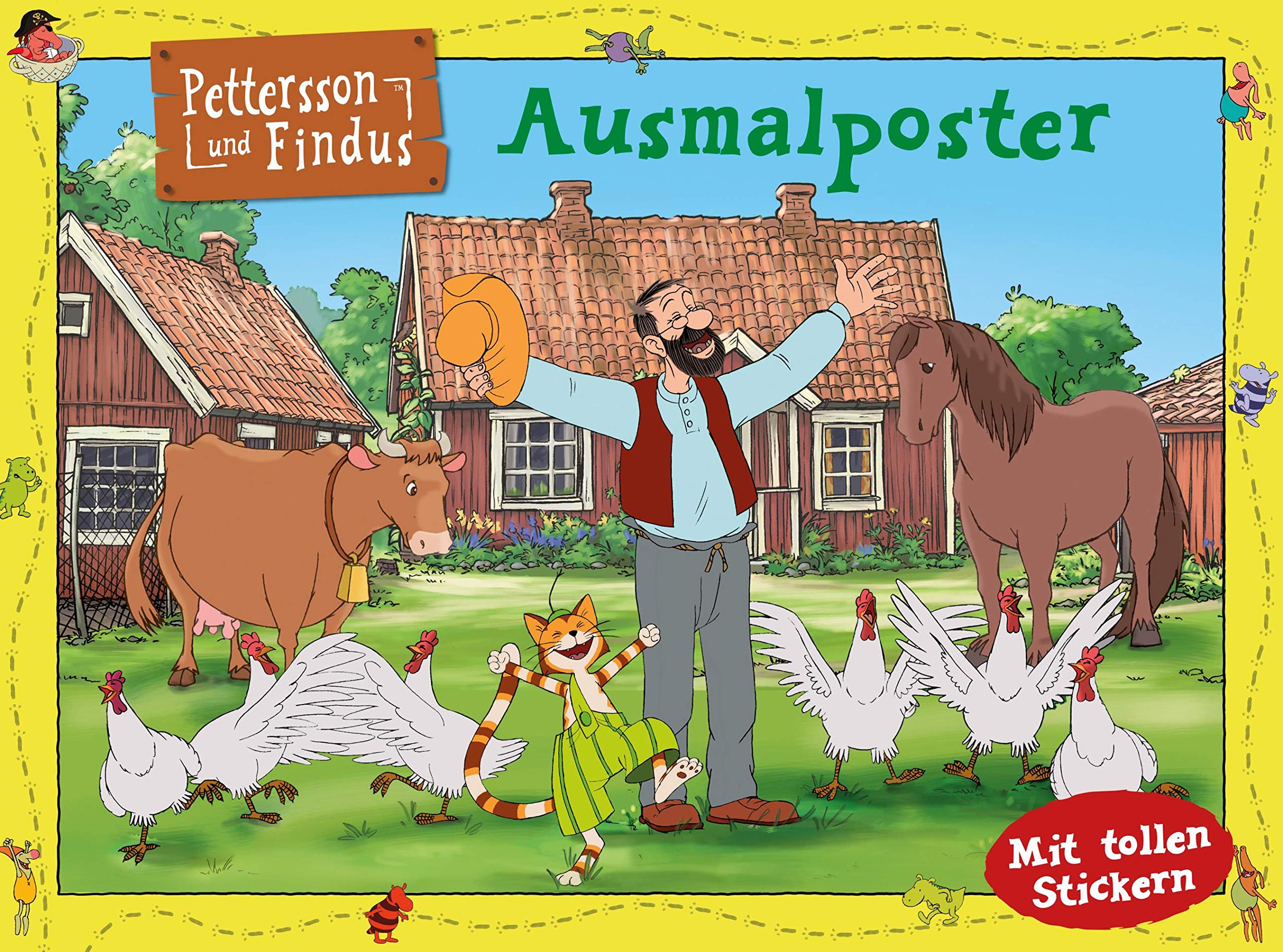 Pettersson und Findus: Ausmalposter: Mit tollen Stickern Novels & Short Stories