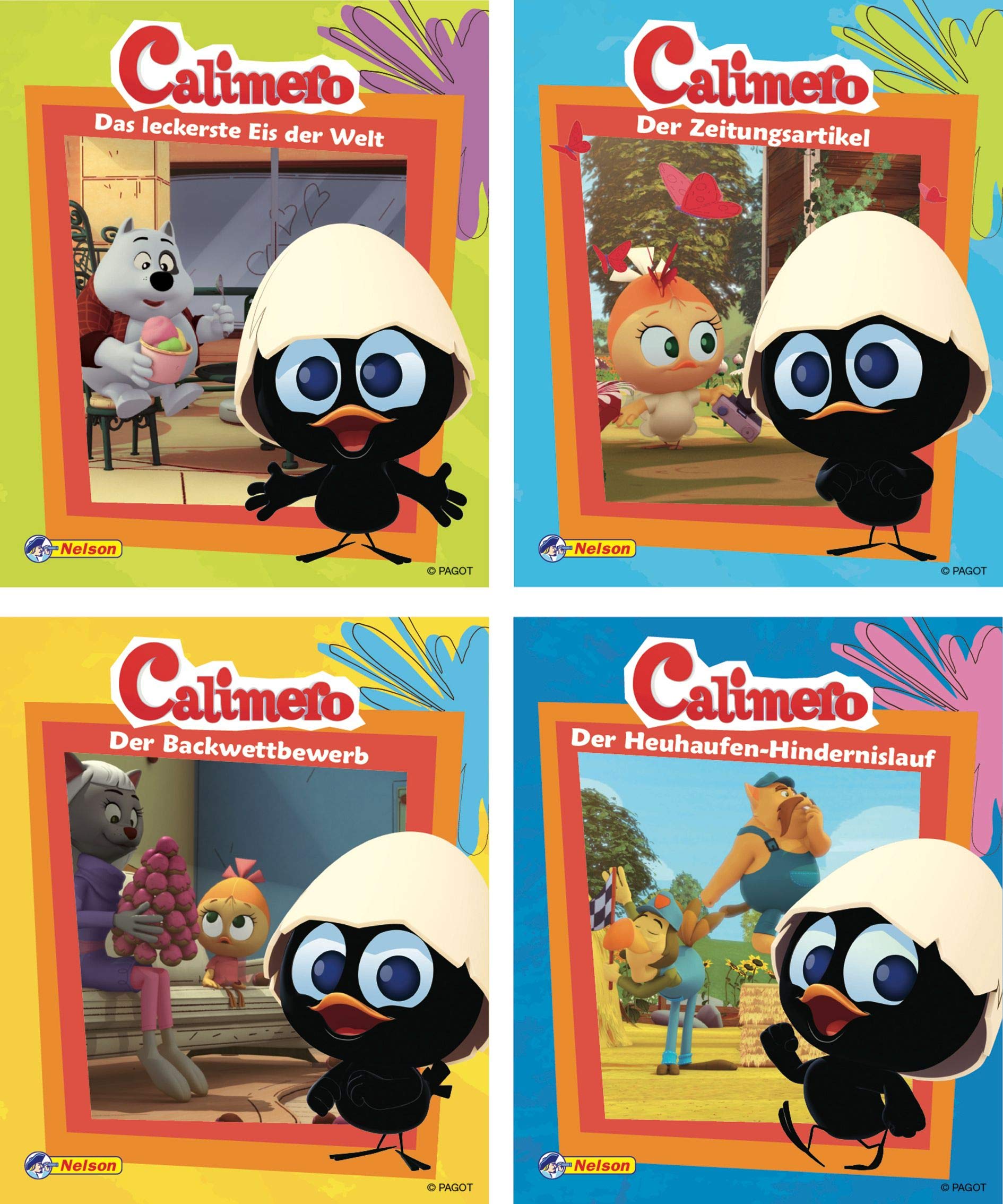 Nelson Mini-Bücher: Calimero 1-4 Novels & Short Stories
